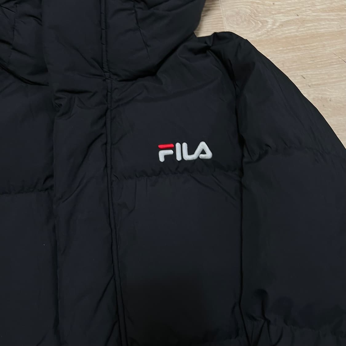 휠라 공용 스노우 타임 스포츠 구스다운 롱패딩 점퍼 [블랙] S/90 상품이미지4