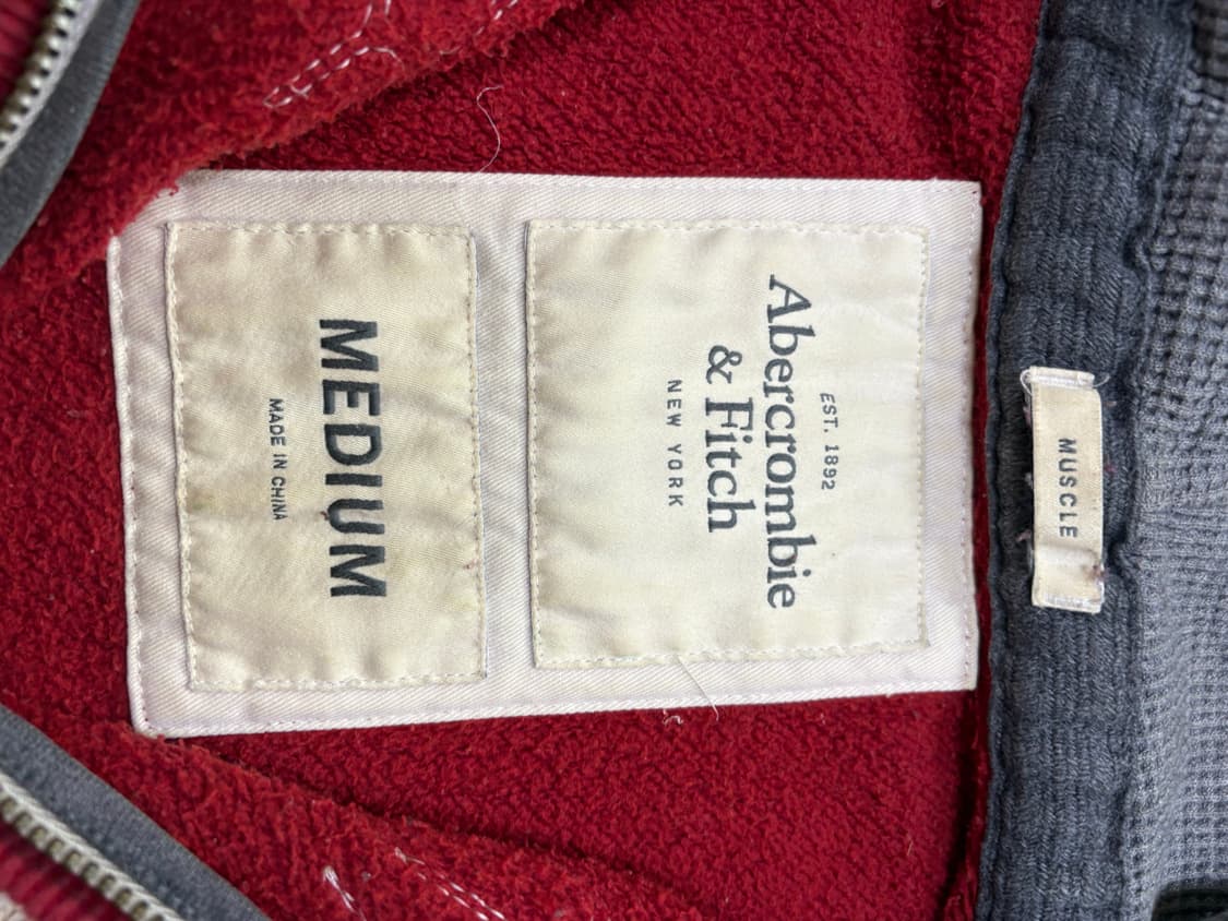 아베크롬비 후드집업 레드 양홍원 m 상품이미지2