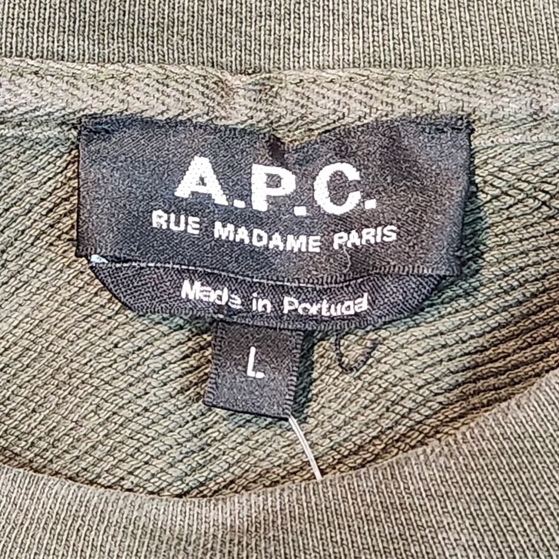 A.P.C 아페쎄 로고 맨투맨 카키 (L) 상품이미지2