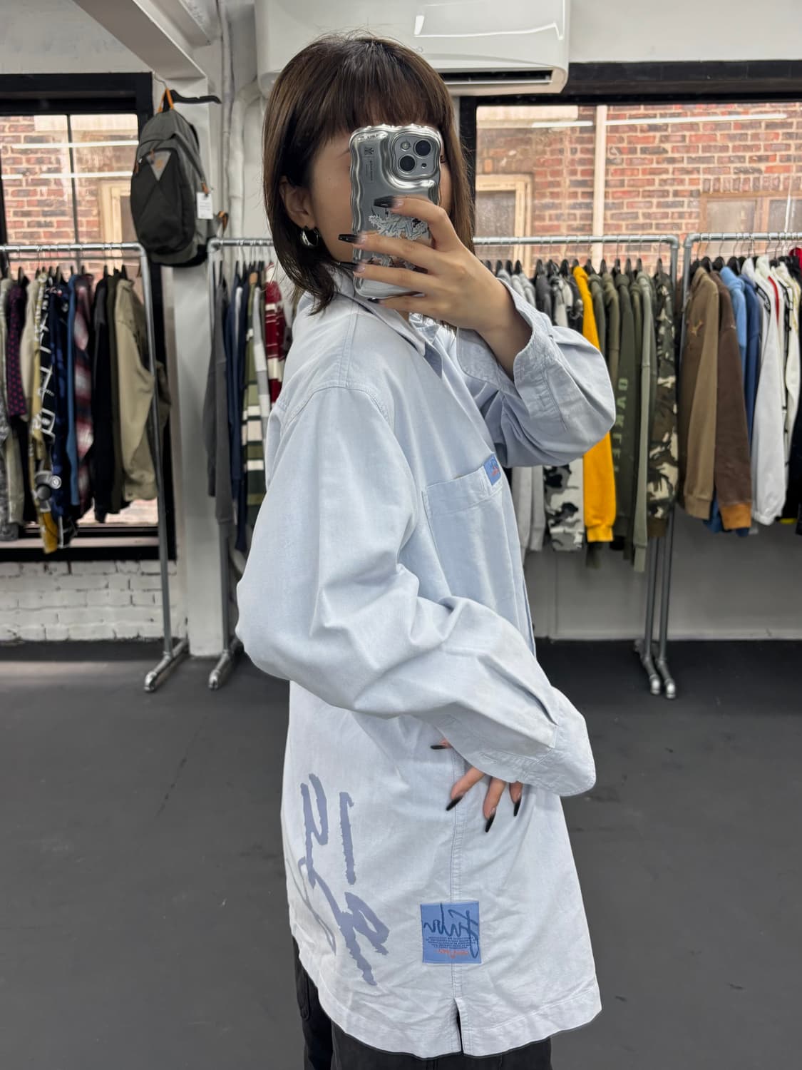 FUBU 푸부 레터링 오버핏 셔츠 상품이미지3