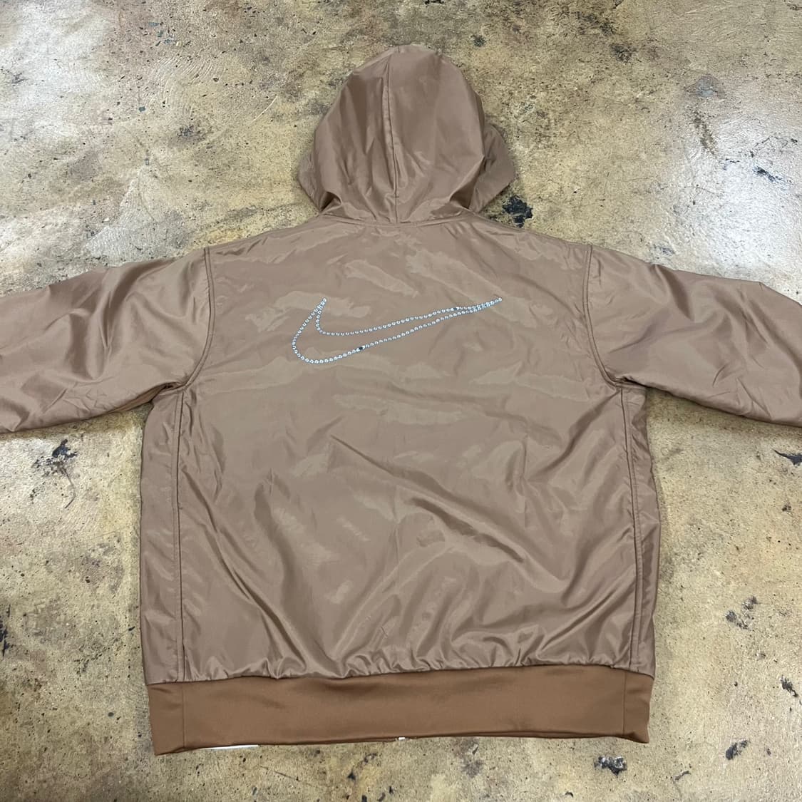 [정품/L] 나이키 Therma-FIT 브라운 후드 바람막이 b16 상품이미지4