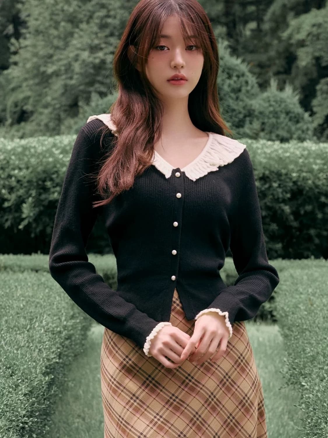 로라로라 장원영 프릴 가디건 상품이미지2