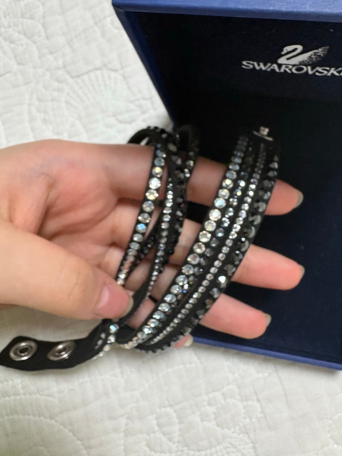 스와로브스키 스웨이드 팔찌 상품이미지2