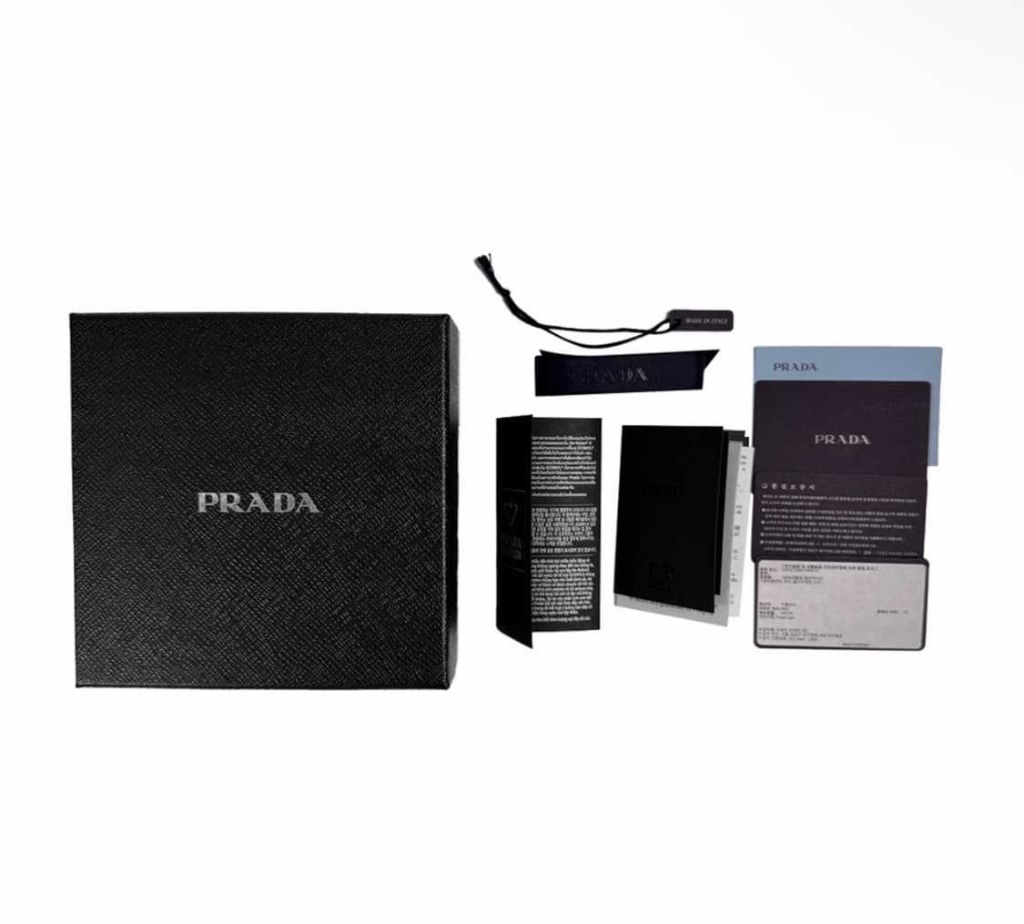 [OS] 프라다 여성 리나일론 삼각로고 스크런치 헤어 밴드 슈슈 블랙 상품이미지7