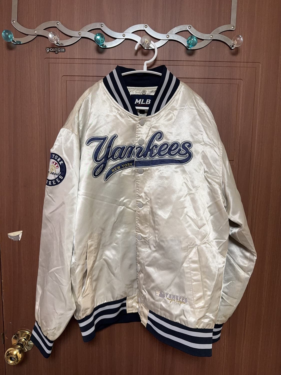 MLB 뉴욕 양키스 서브컬쳐 빈티지 야구 패치 바시티 자켓 xl 105 상품이미지1