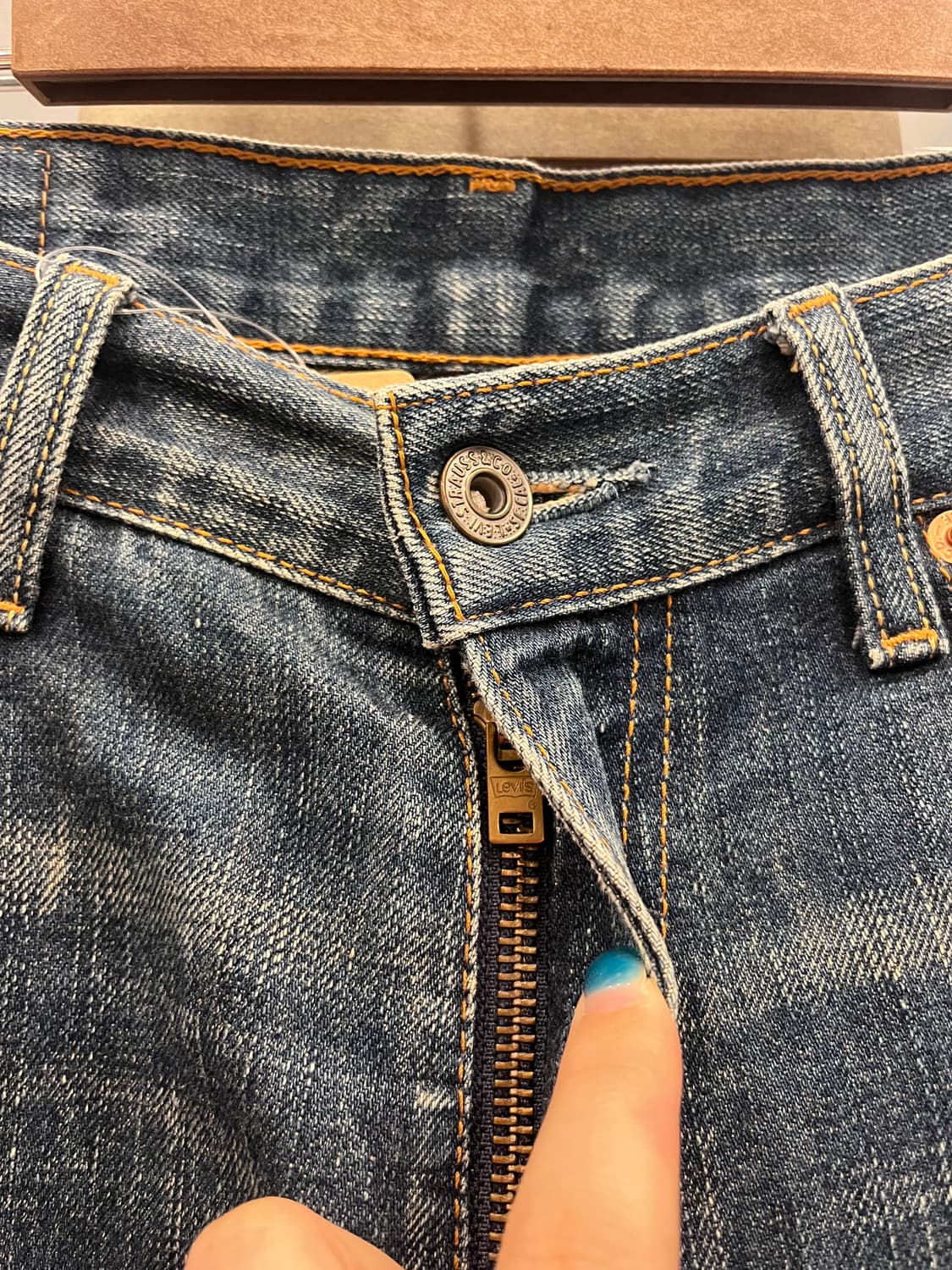 00s Levis 리바이스 502 컷오프 데님 팬츠 (31-32inch) 상품이미지3
