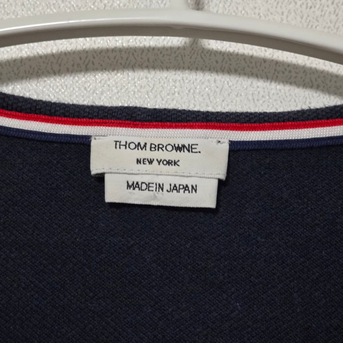 톰브라운 네이비 코튼 롱슬리브 니트 / 남성 니트/ 남자 롱슬리브  상품이미지3