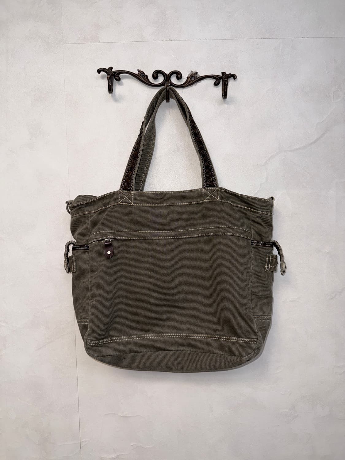 TOUGH jeansmith gray corduroy worker bag 상품이미지4