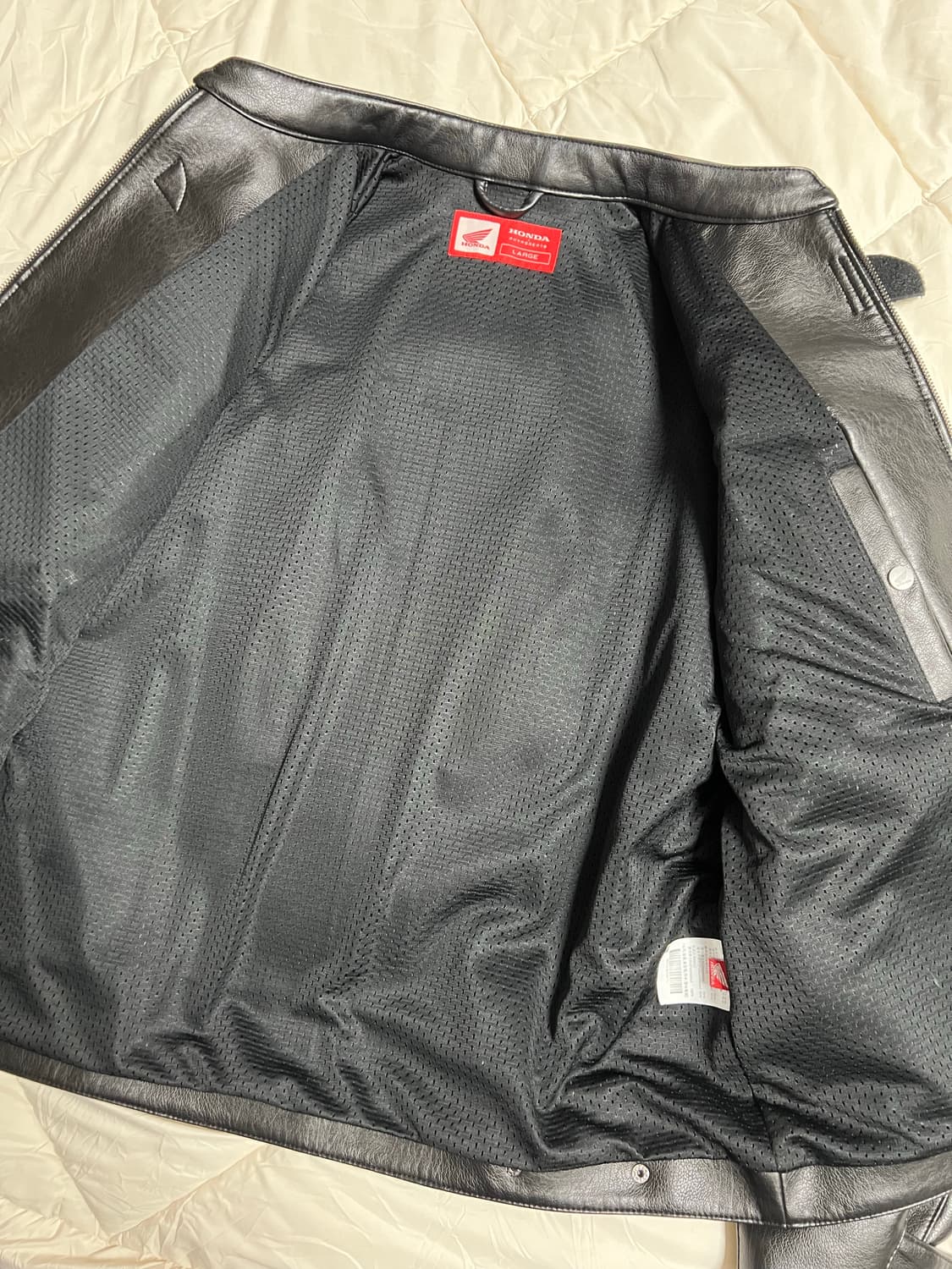 혼다 모터사이클 레더자켓 L사이즈 상품이미지5
