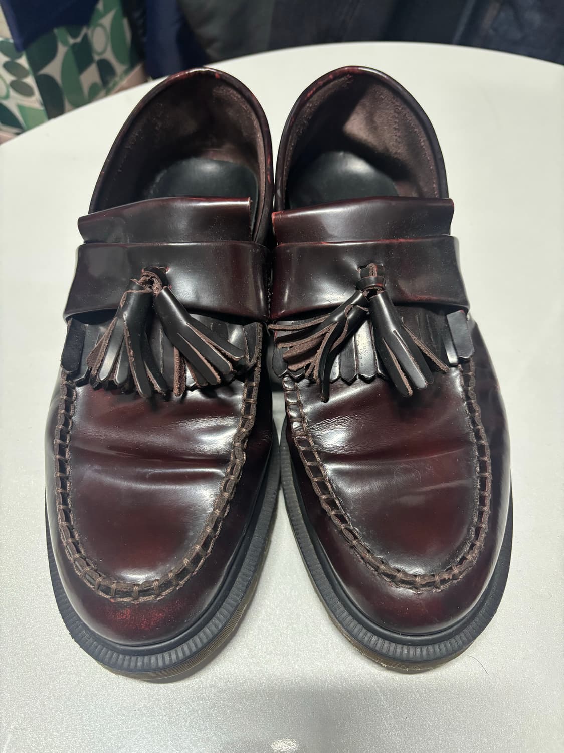 [UK8/270] 닥터마틴 아드리안 체리레드 버건디 상품이미지1