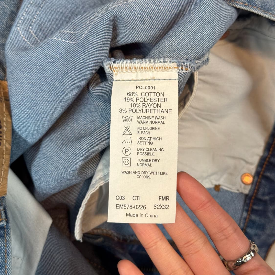 34inch) 리바이스 578 오렌지탭 플레어진 부츠컷 청바지 상품이미지8