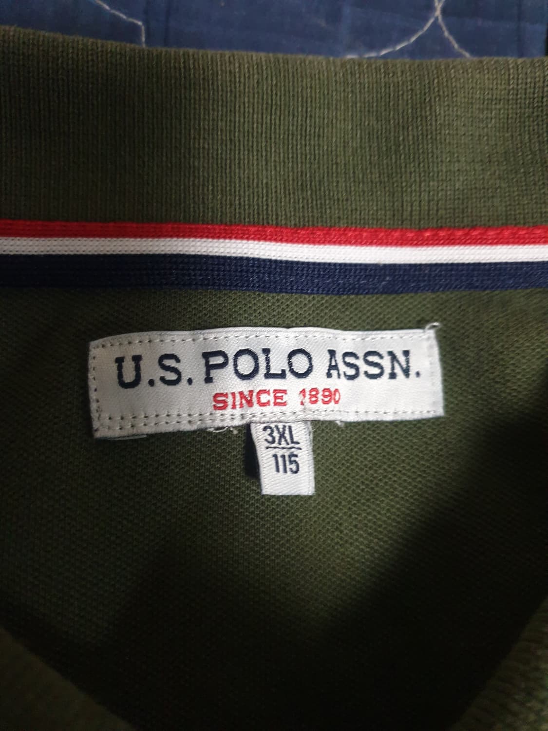 US 폴로 ASSN 반팔 카라티 (블랙,카키) 3XL 상품이미지4