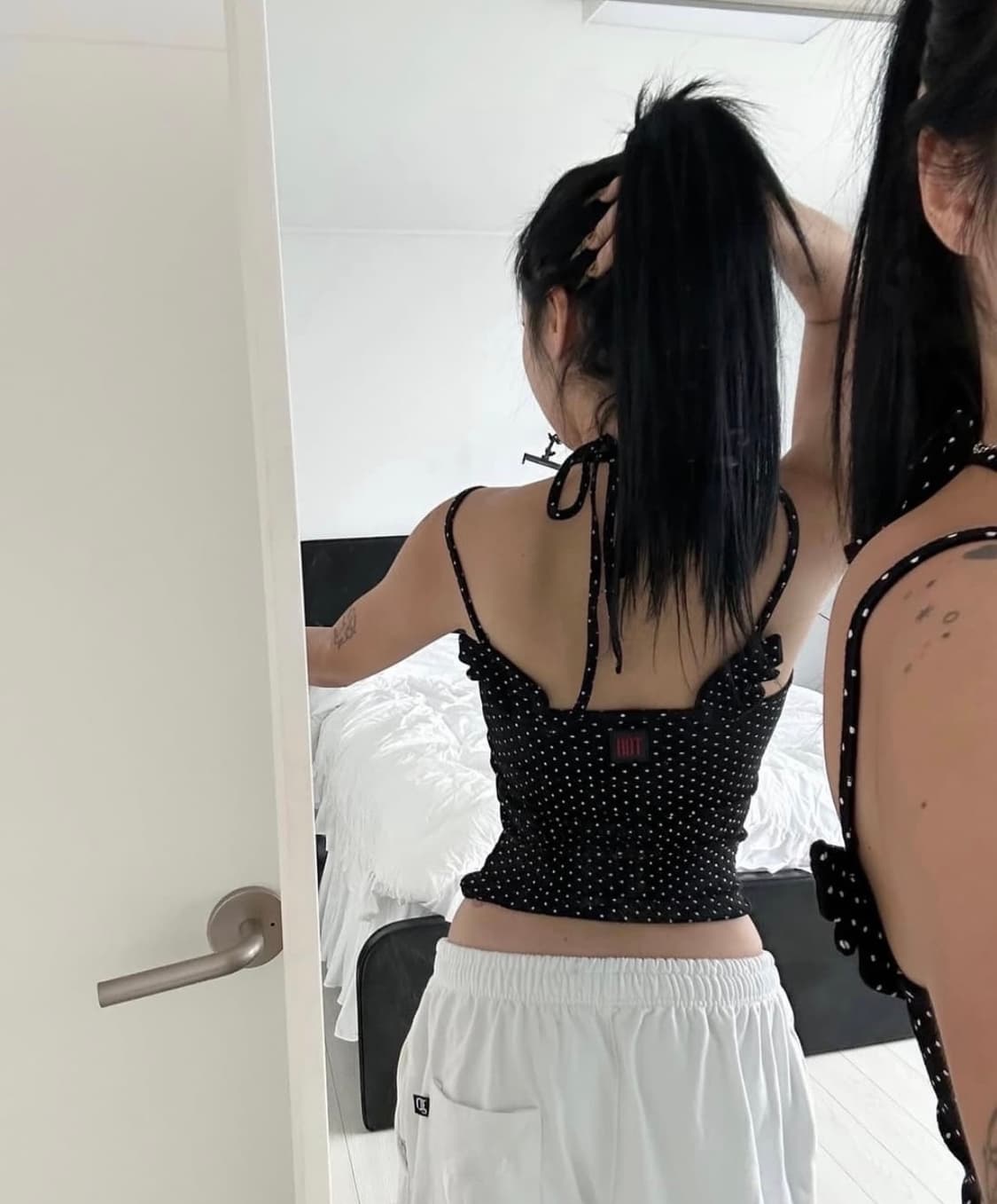 Toh bheart sleeveless (도트 블랙) 나시 상품이미지3