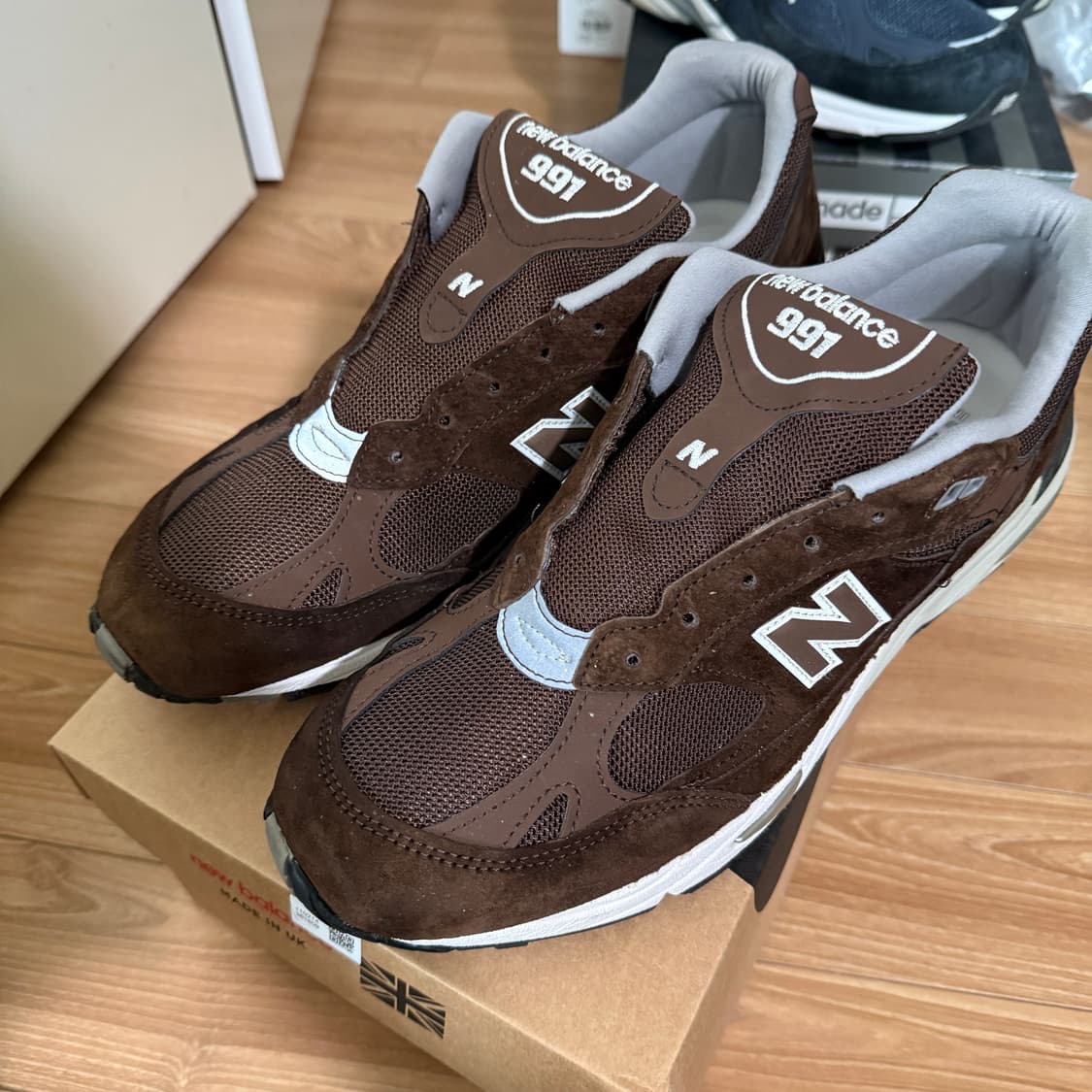뉴발란스 991 브라운 280 신품급 상품이미지2