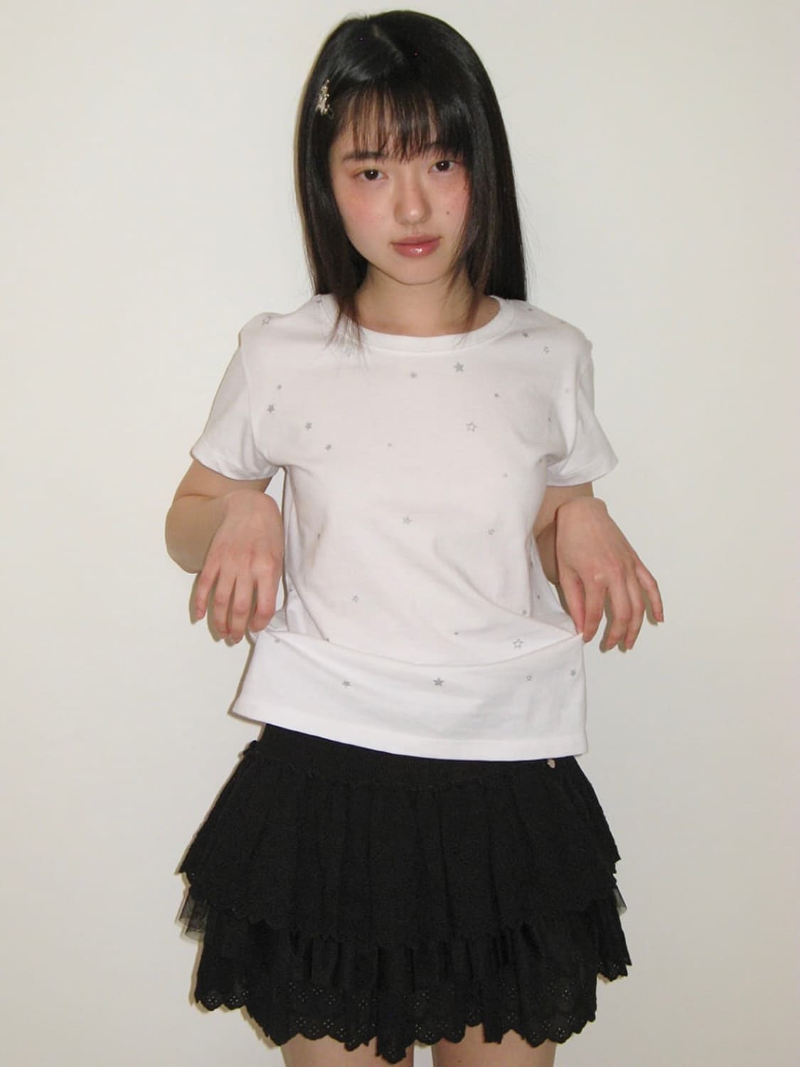 론론 TWINKLE STAR SHORT SLEEVE T SHIRT 상품이미지1
