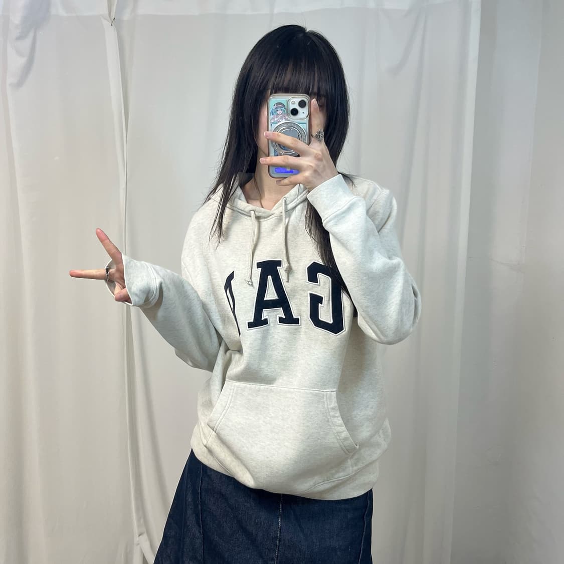 GAP melange hoodie 상품이미지2