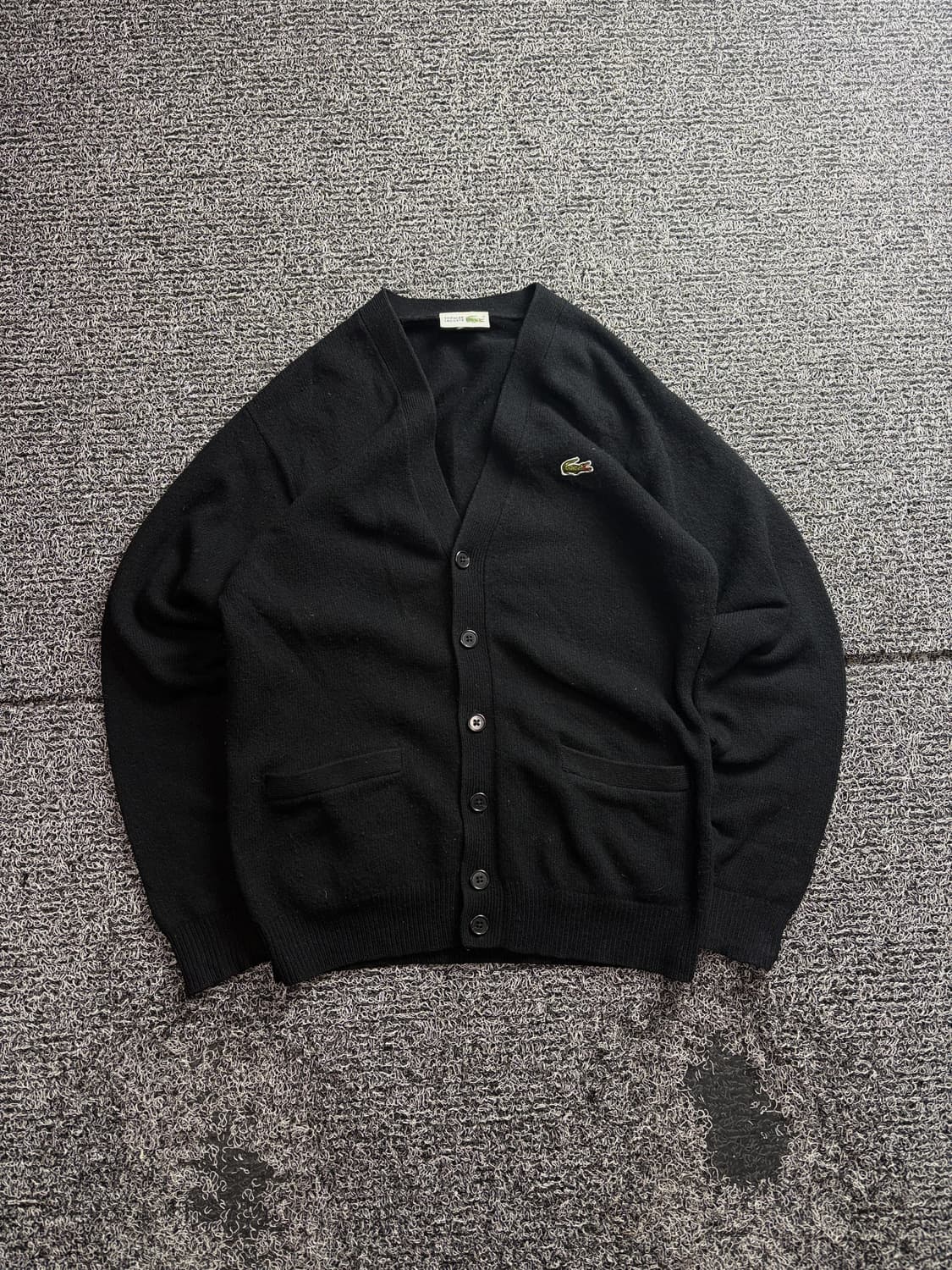 라코스테 아카이브 미니멀 가디건 블랙 3051 상품이미지2