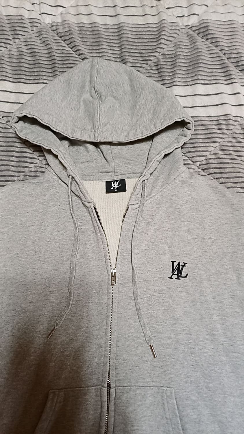 우알롱 오버핏 후드집업 105 여성88 가슴60 기장64 상품이미지2