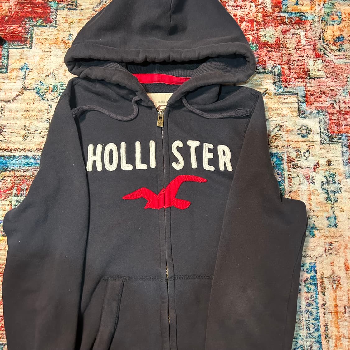 [M] 홀리스터 로고 후드집업 상품이미지2