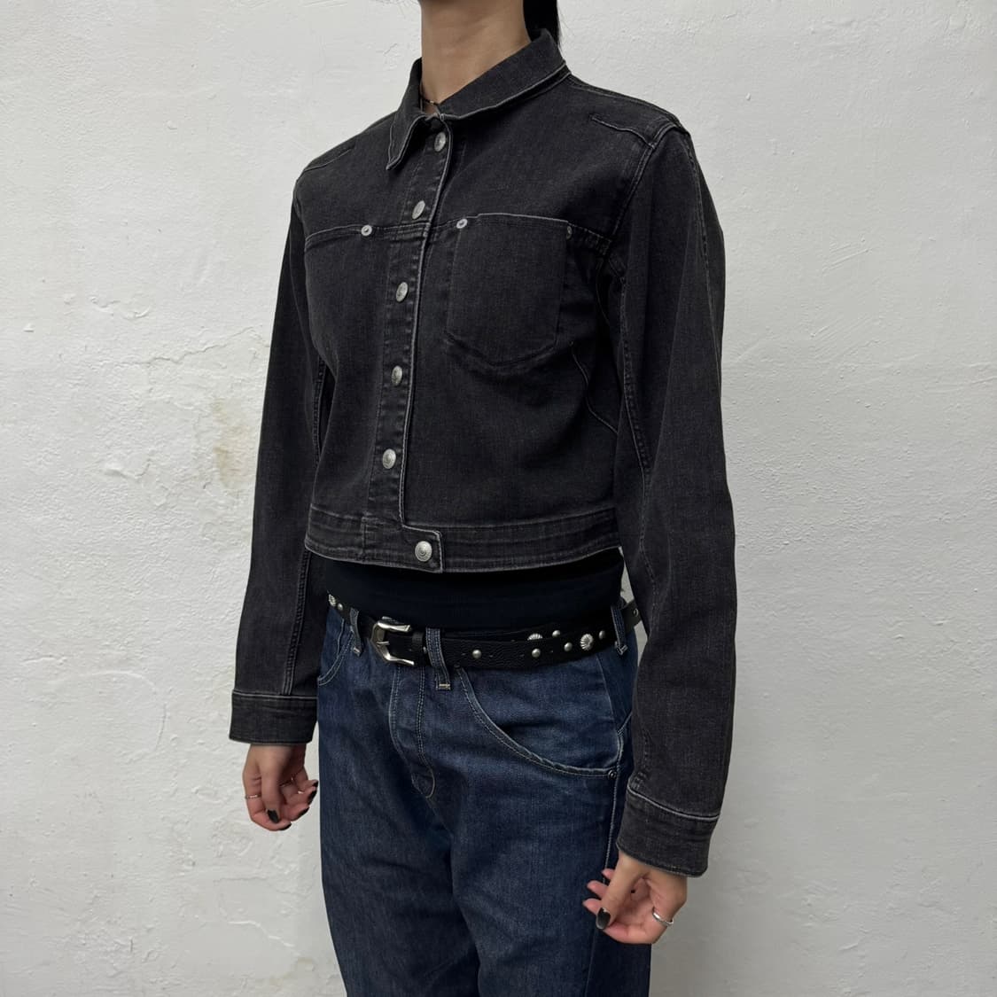 리바이스(Levi's) 차콜 코튼 LEJ 엔지니어드 쇼트 트러커 자켓 상품이미지1