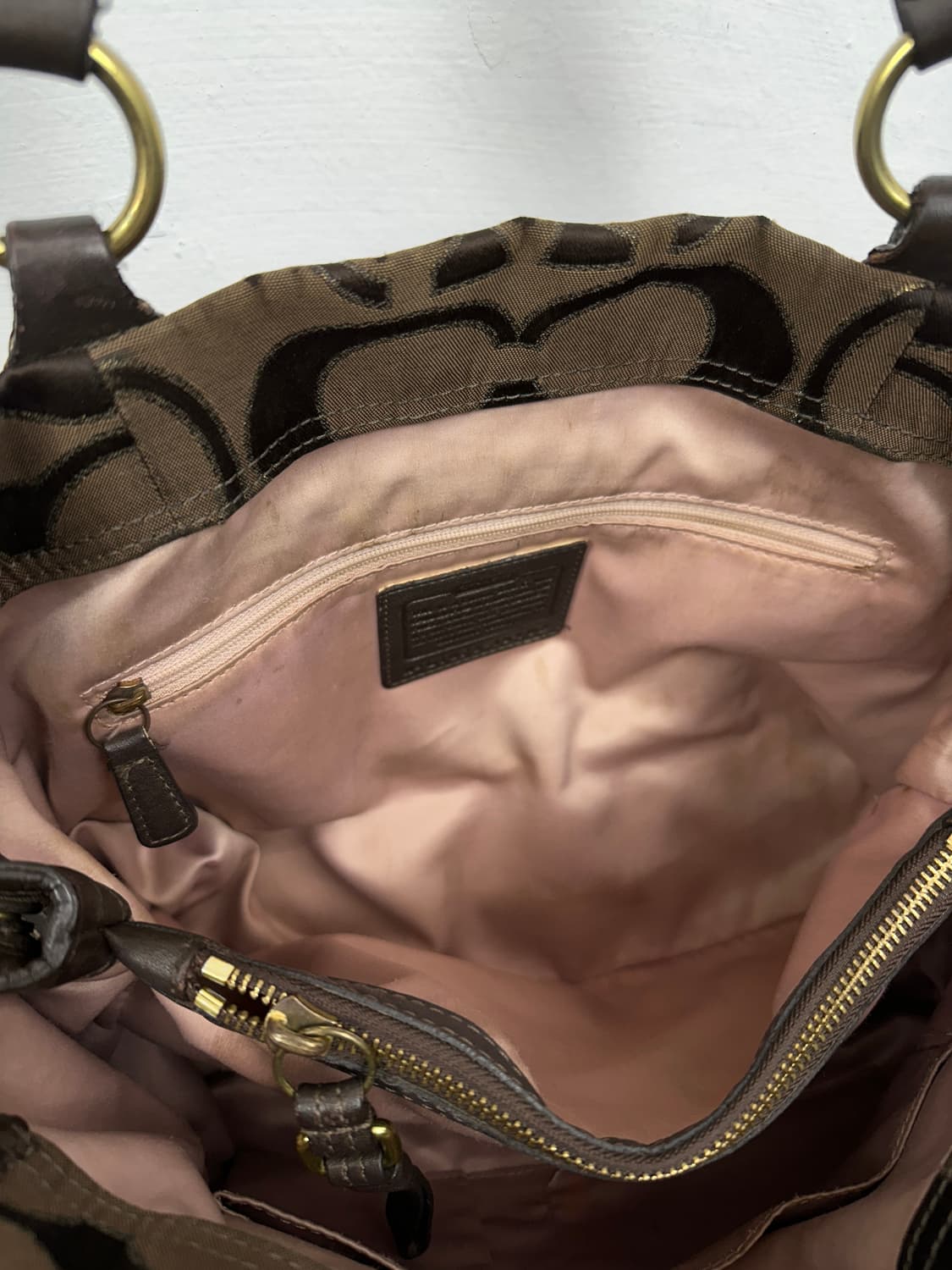 Coach dark brown stud bag 상품이미지9