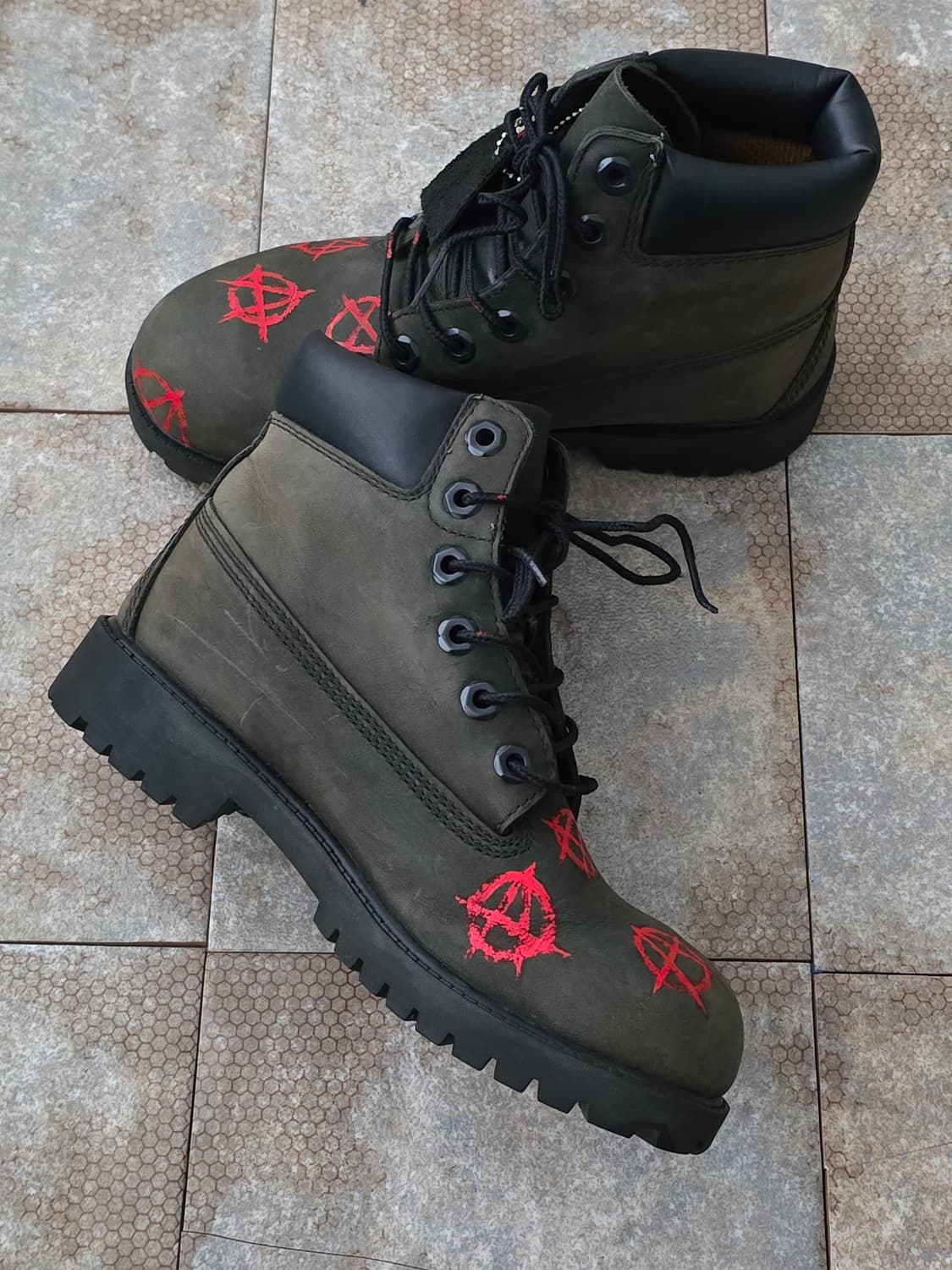 (225)팀버랜드 6인치 프리미엄 카키 워커 부츠 상품이미지4