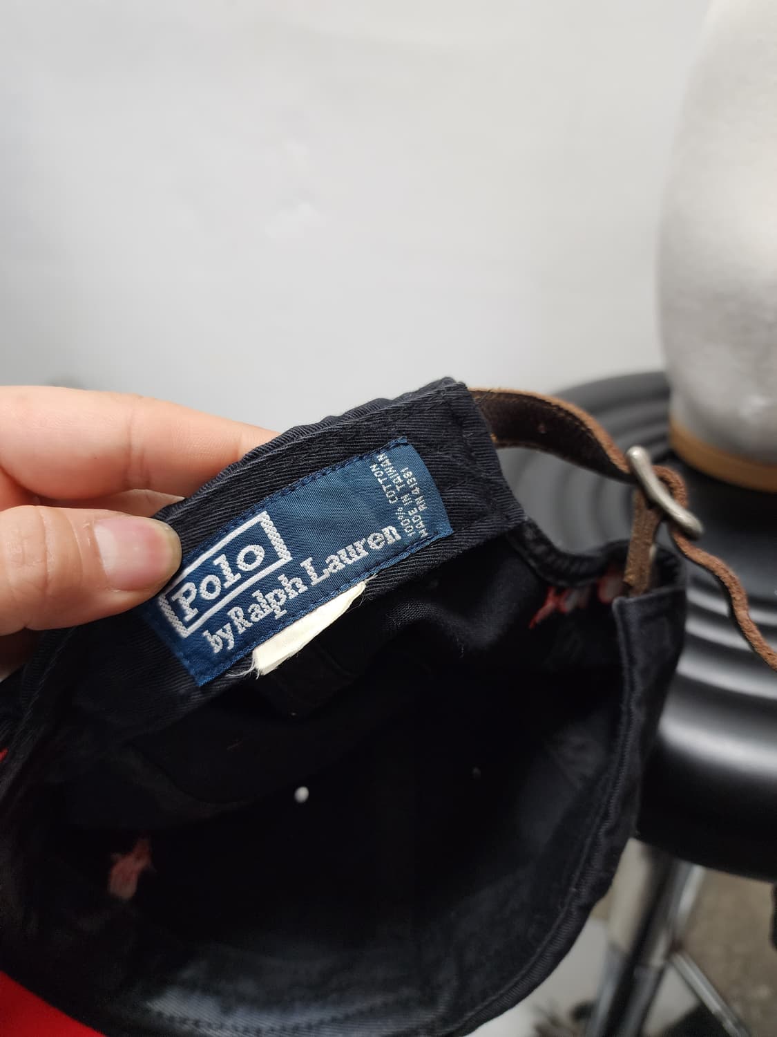 폴로 가죽 스트랩 볼캡 상품이미지5