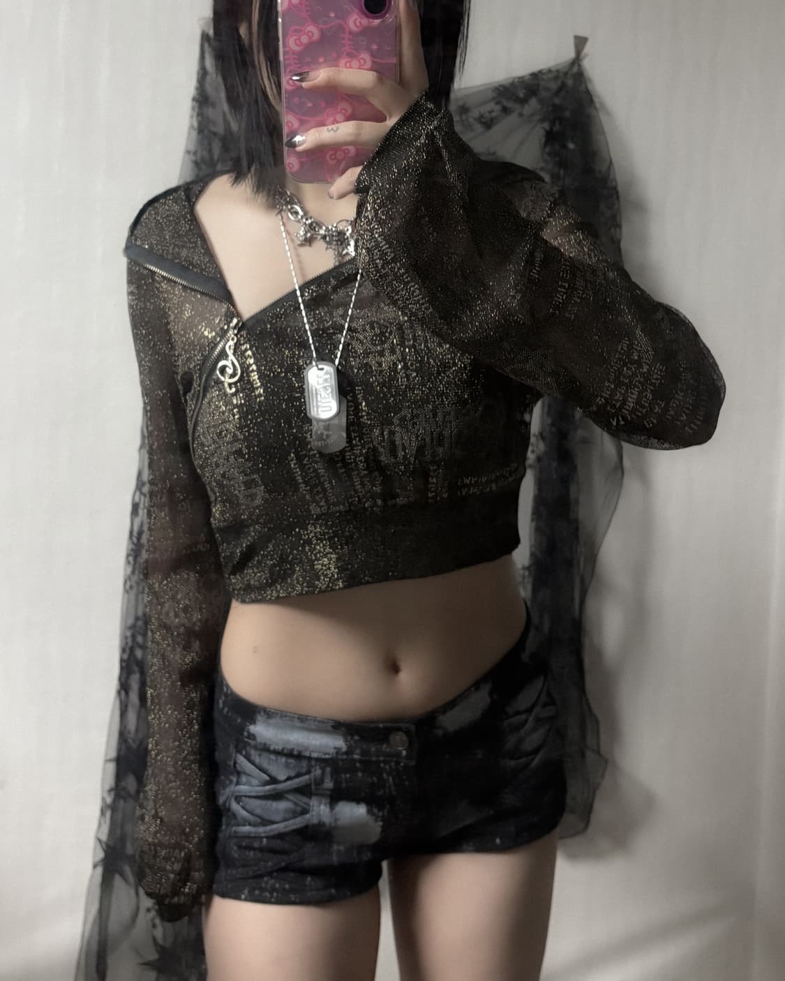 y2k 글리터 후드집업  상품이미지2