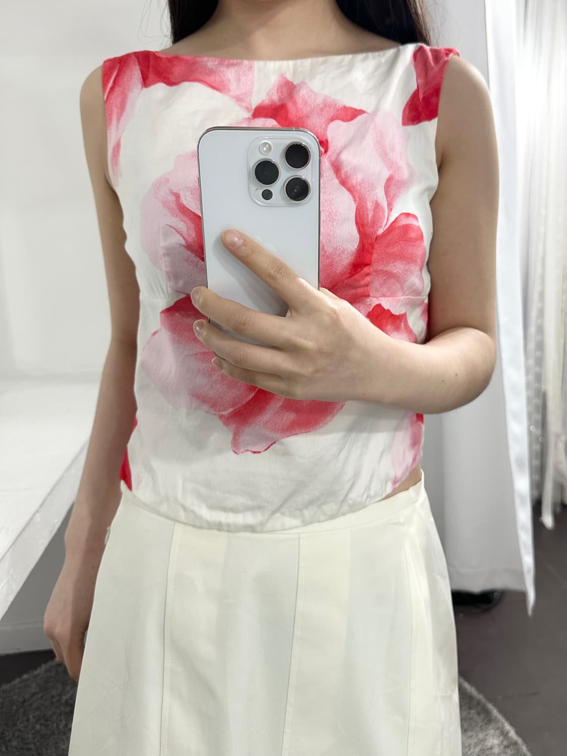 agnes b rose blouse 상품이미지3