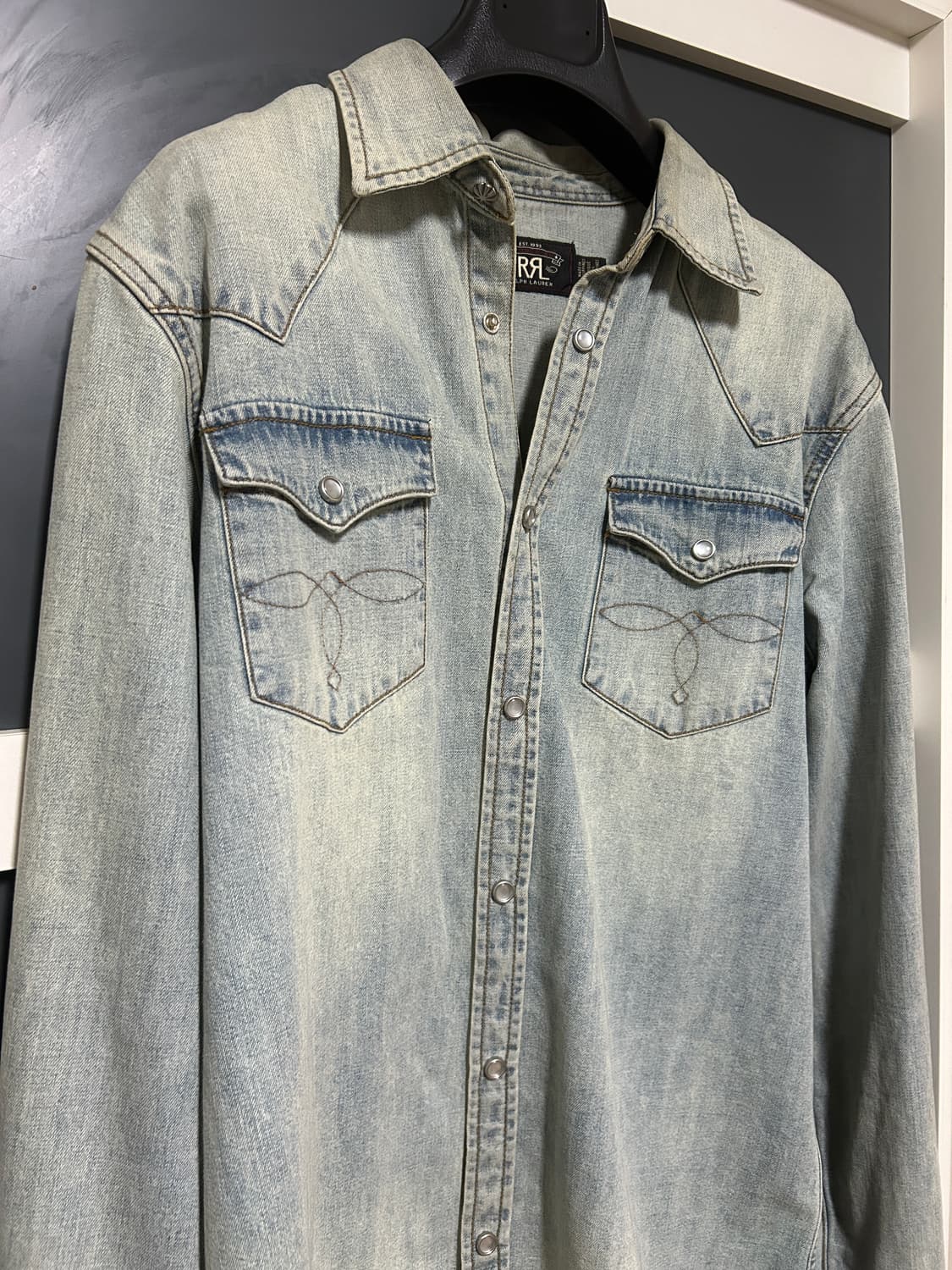 RRL 데님 웨스턴 셔츠 상품이미지2