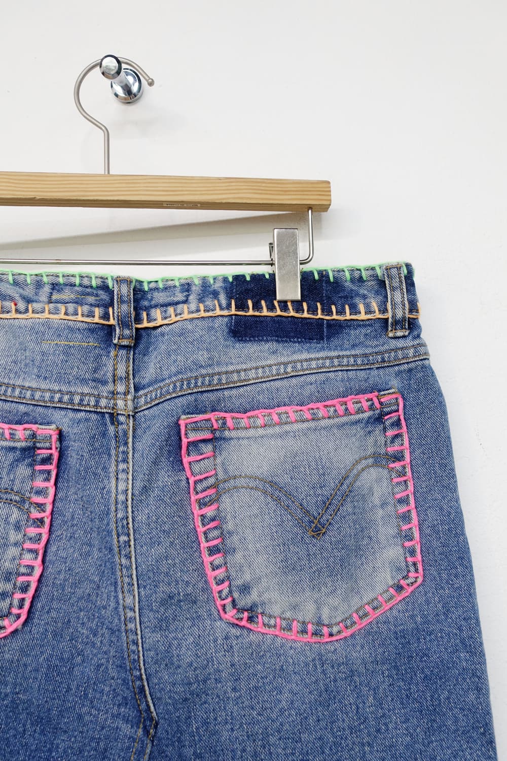 BOY HOLIC 크로셰 데님 미니 스커트 상품이미지9