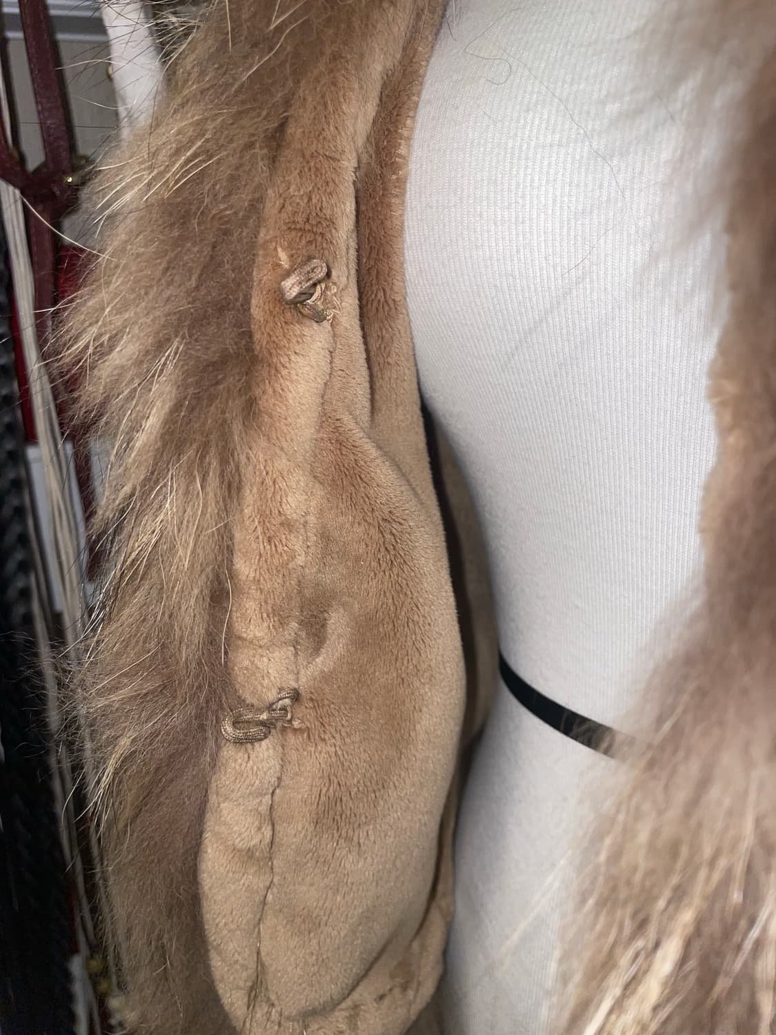 퍼 기모 무스탕 베스트  상품이미지5