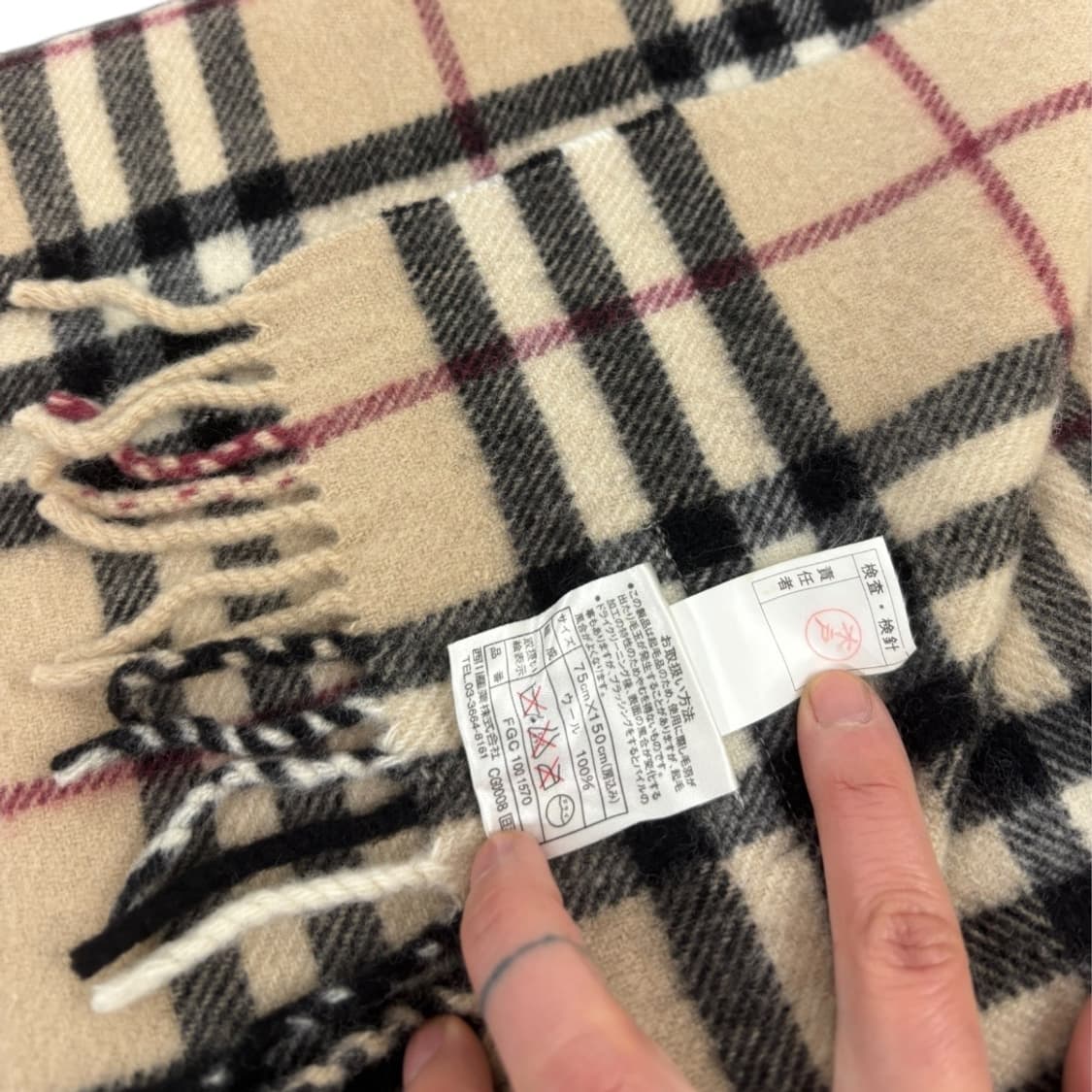 정품) 버버리 숄 머플러 상품이미지7