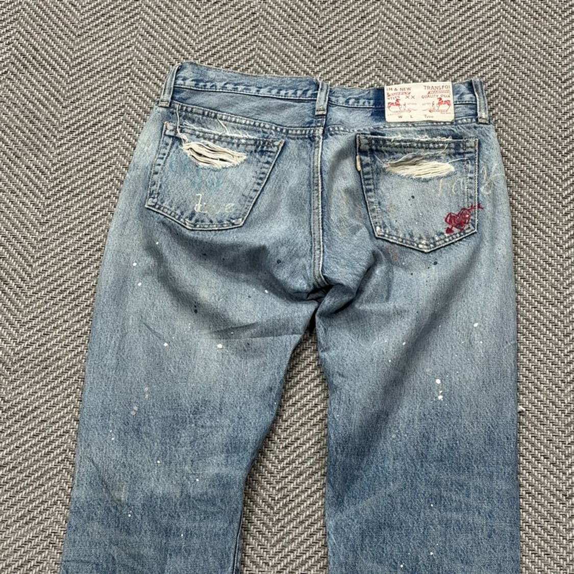 RNA SLANG 디스트로이드 페인트 데님팬츠 v2760 상품이미지4