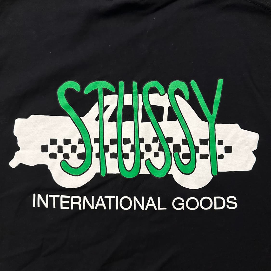 스투시 택시 캡 그래픽 티셔츠 블랙 상품이미지8