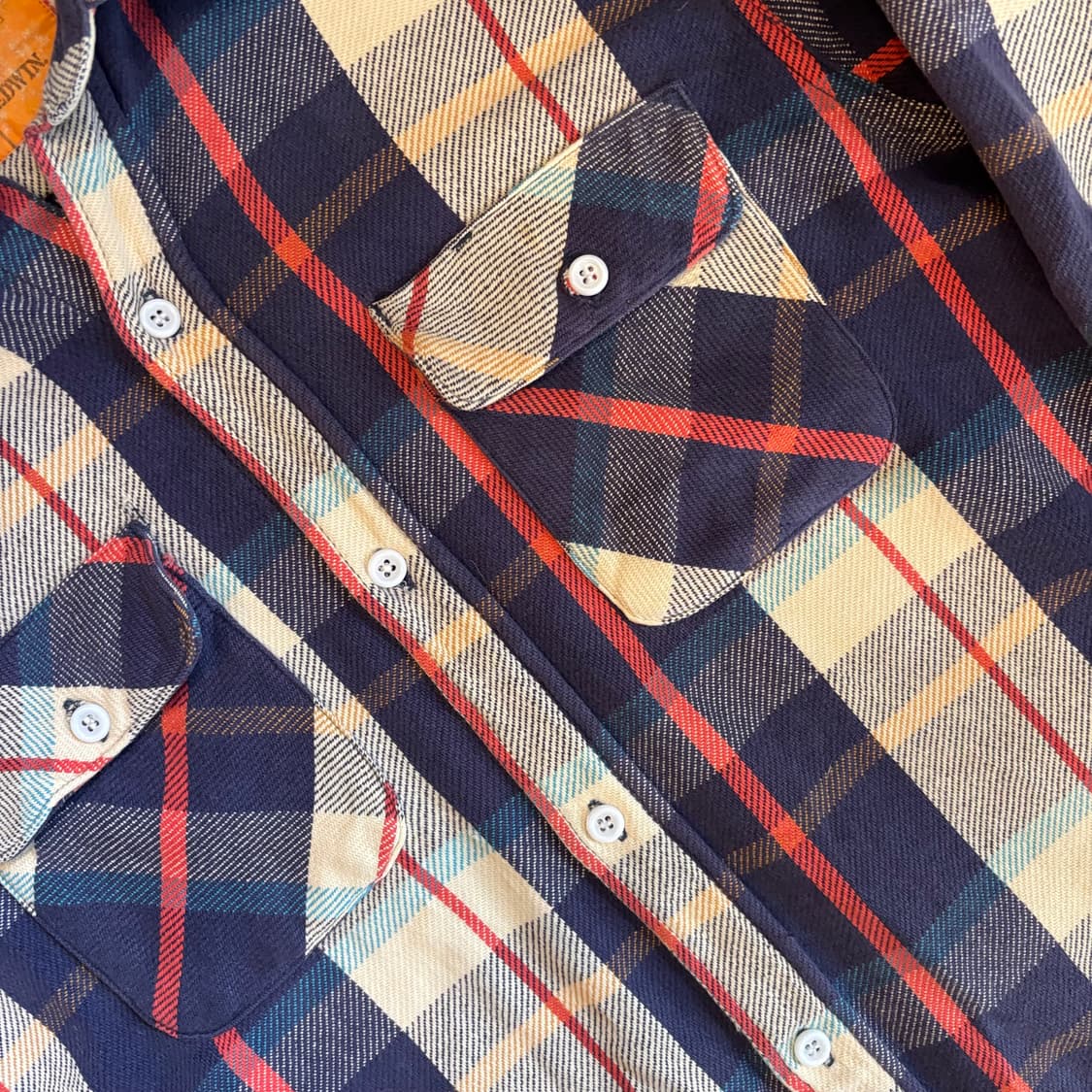 에드윈 헤비코튼 플란넬 체크셔츠  상품이미지5