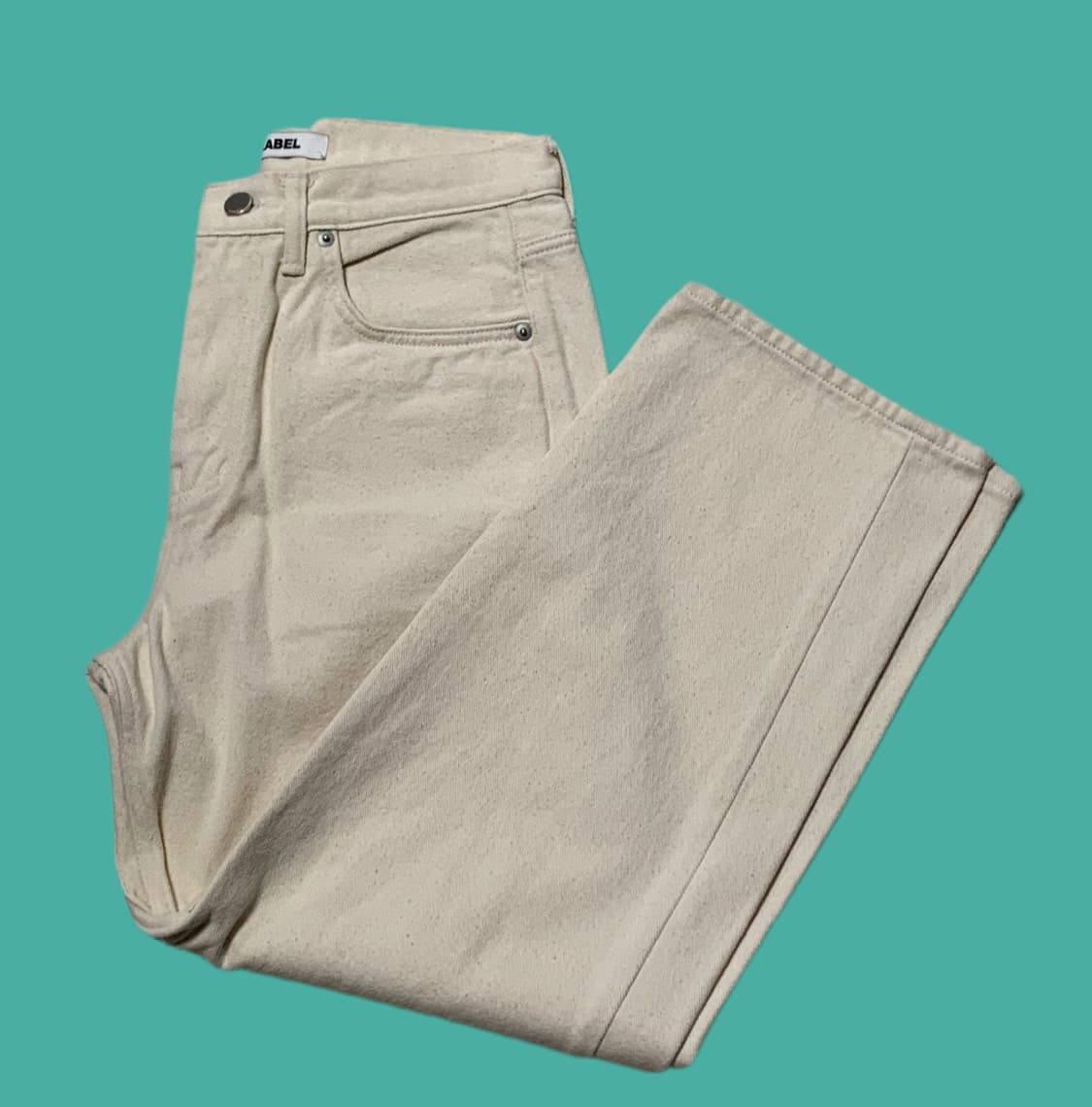 라벨아카이브 스트레이트진 에크루 2size 상품이미지1