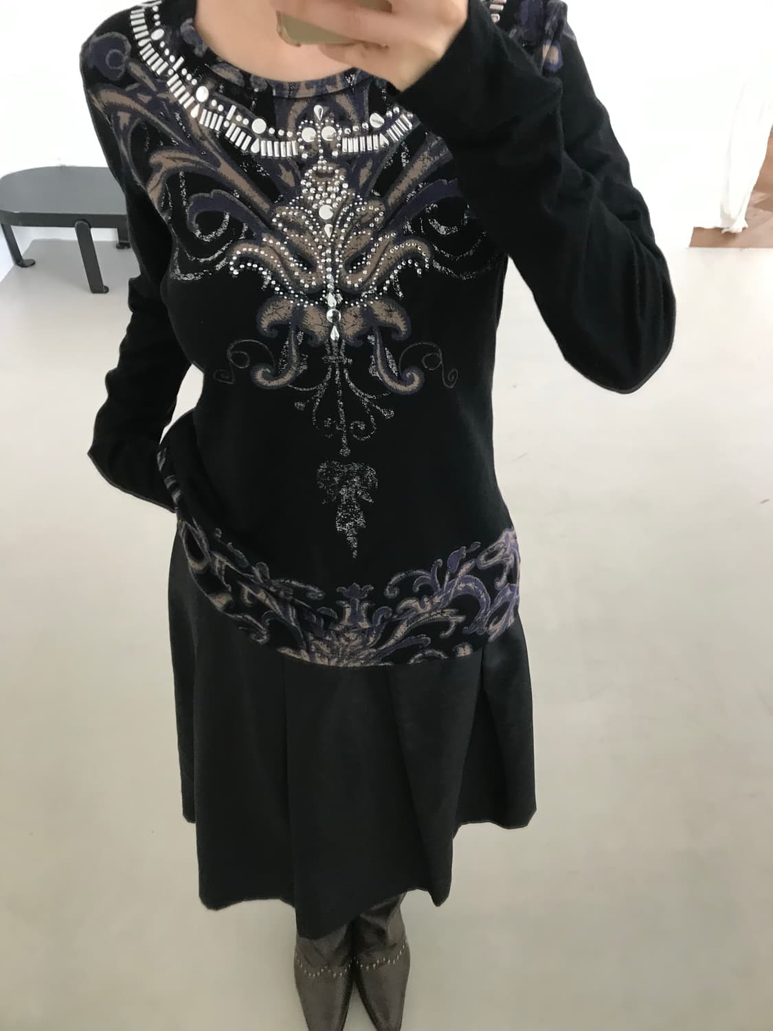 vintage pattern long sleeve 상품이미지3
