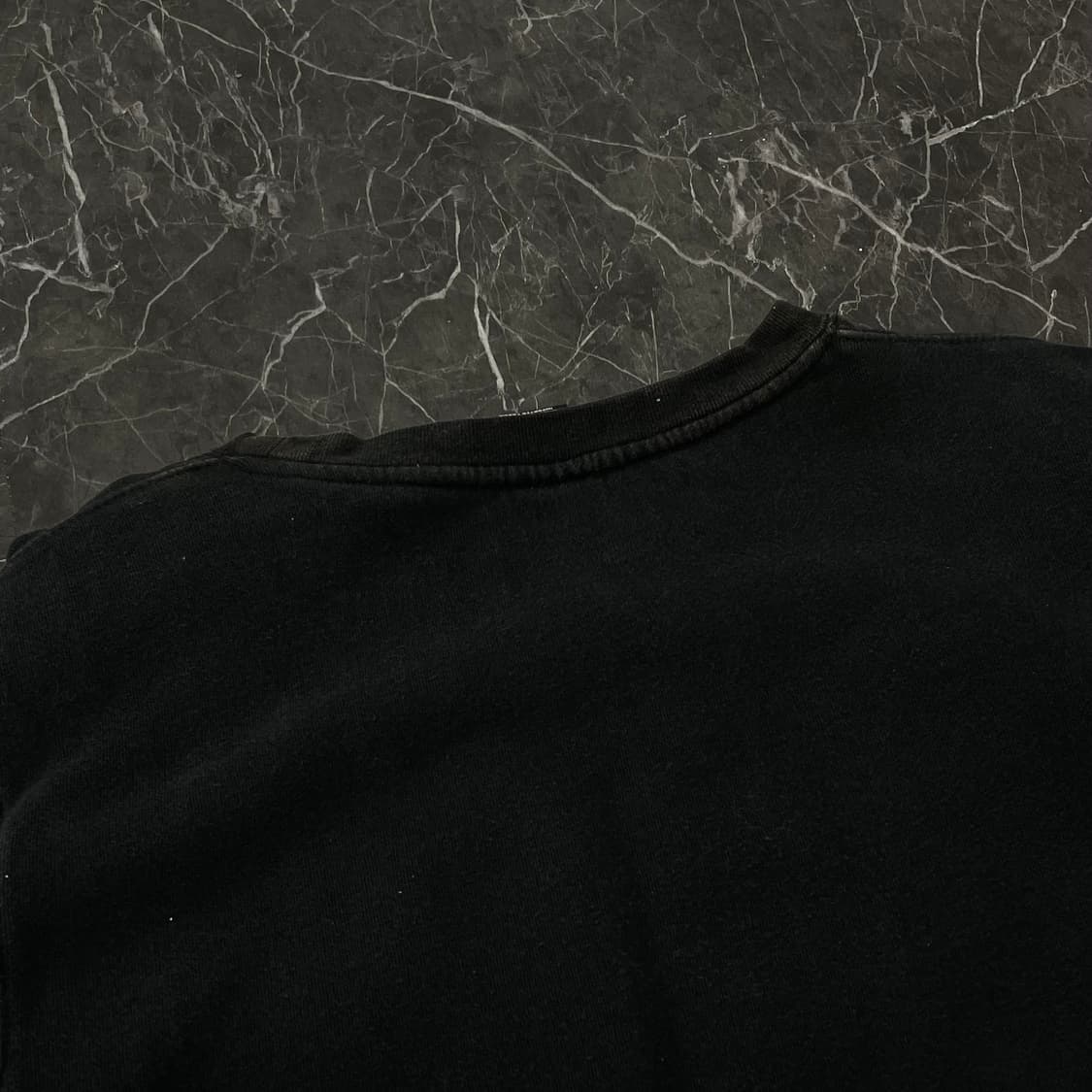 L 스투시 스탁로고 블랙 맨투맨 상품이미지9