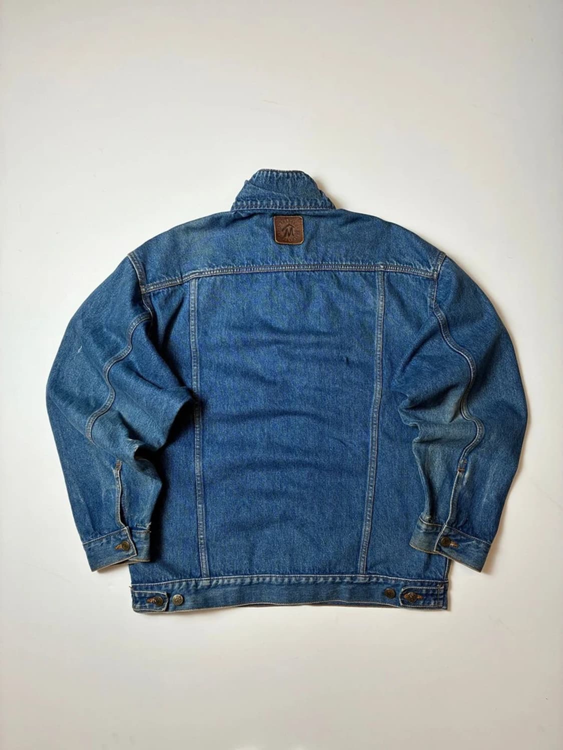 말보로 90's 컨트리 스토어 레더 카라 데님 트러커 자켓 PN8454 상품이미지3