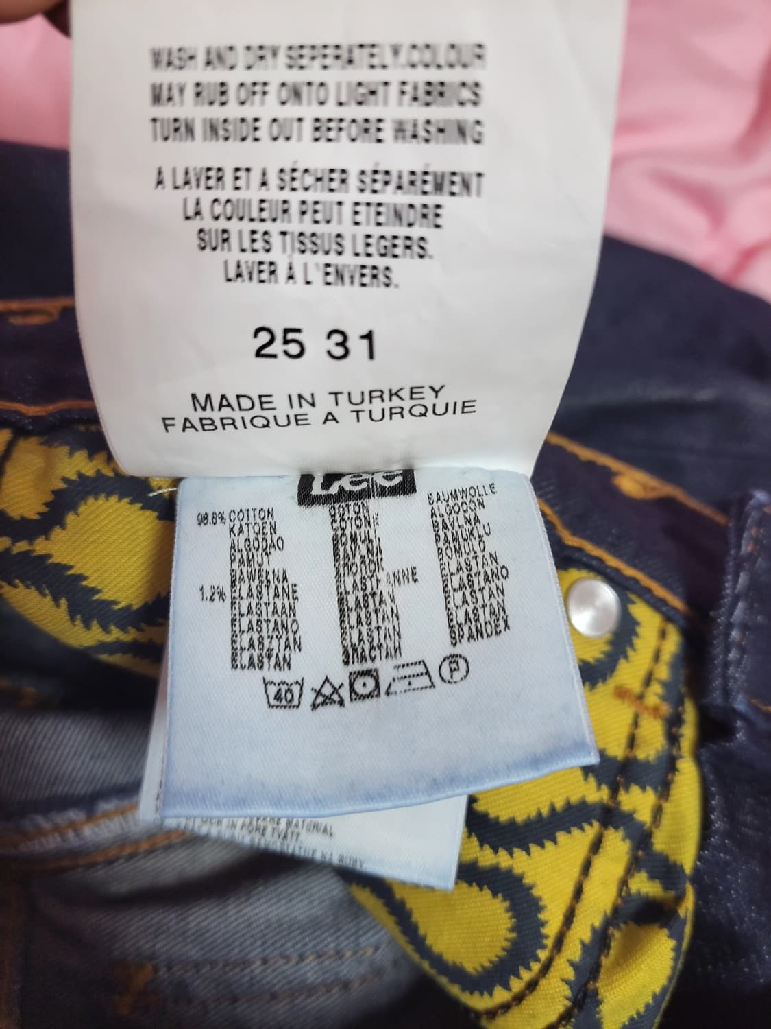 정품)급처미사용새상품!비비안웨스트우드X LEE 콜라보 데님 청바지 팬츠  상품이미지7