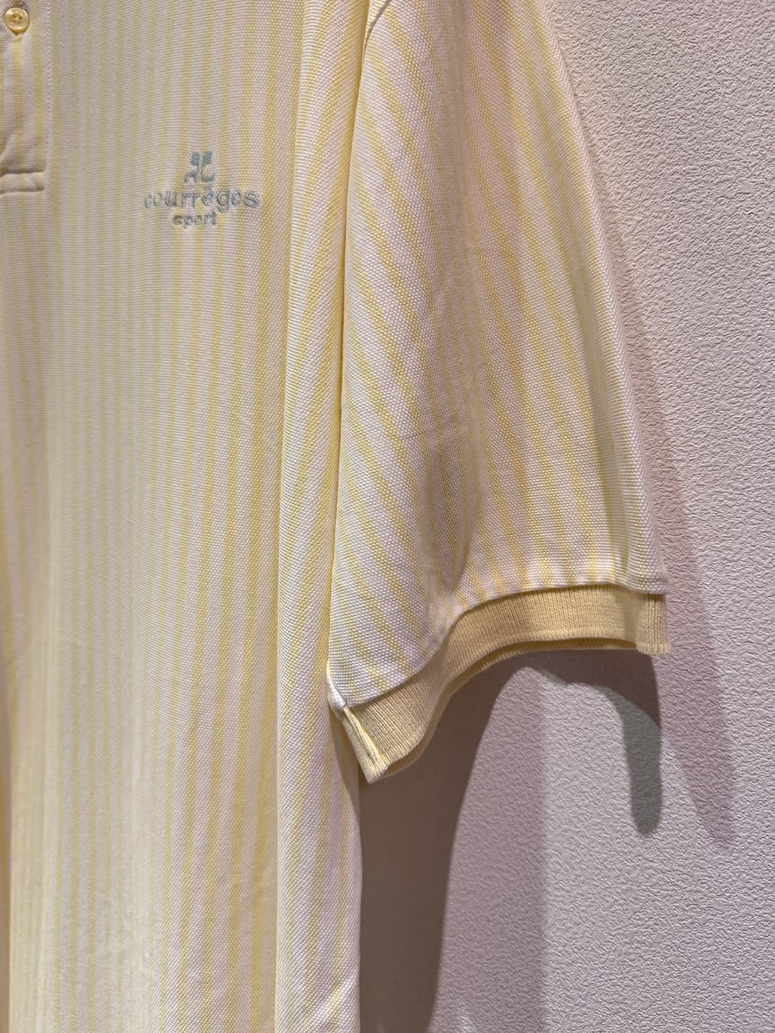 Vintage Courreges Stripe Polo Shirt 상품이미지4