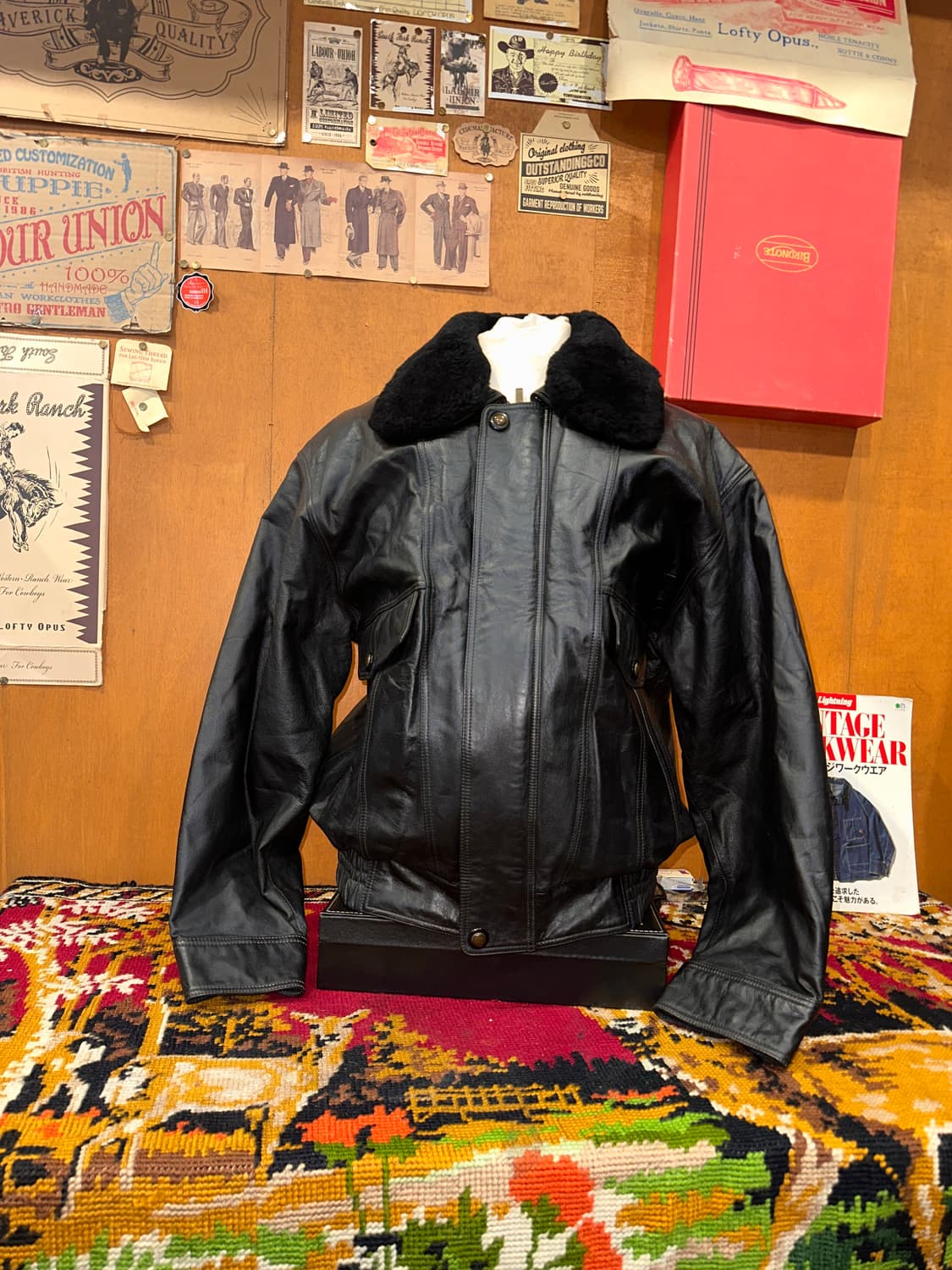 ( L-XL ) 가죽자켓 봄버자켓 레더자켓 항공점퍼 a2가죽자켓 상품이미지1