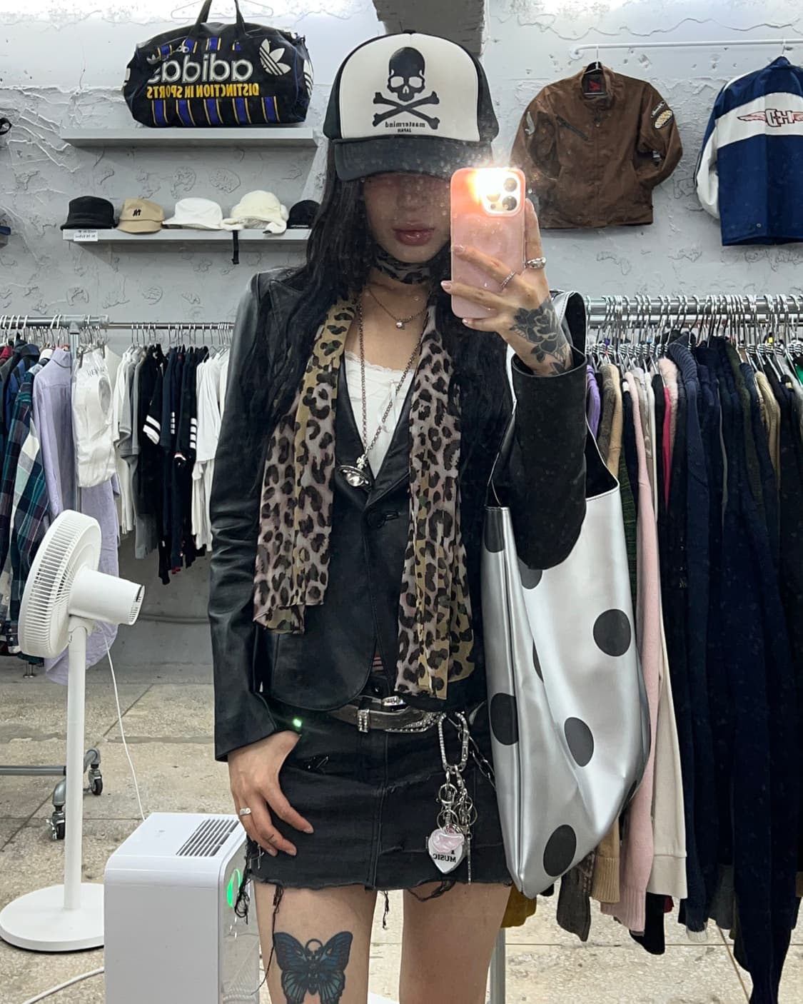 빈티지 쉽스킨 레더자켓 55 상품이미지1