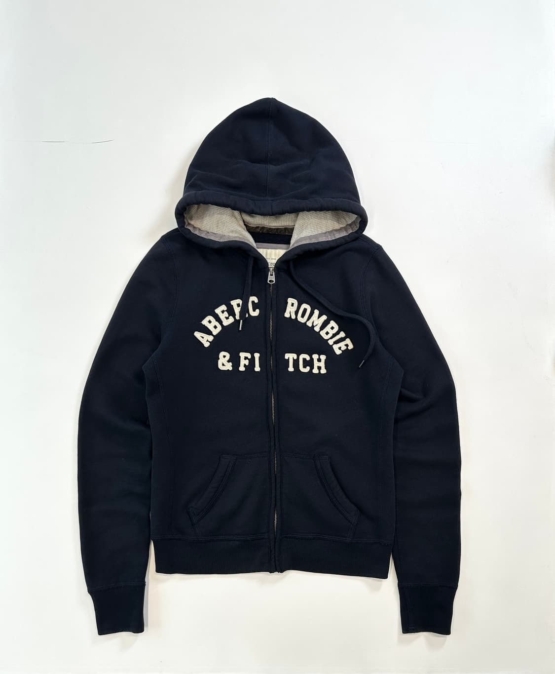아베크롬비 y2k 슬림 후드집업 (M 네이비) 상품이미지2