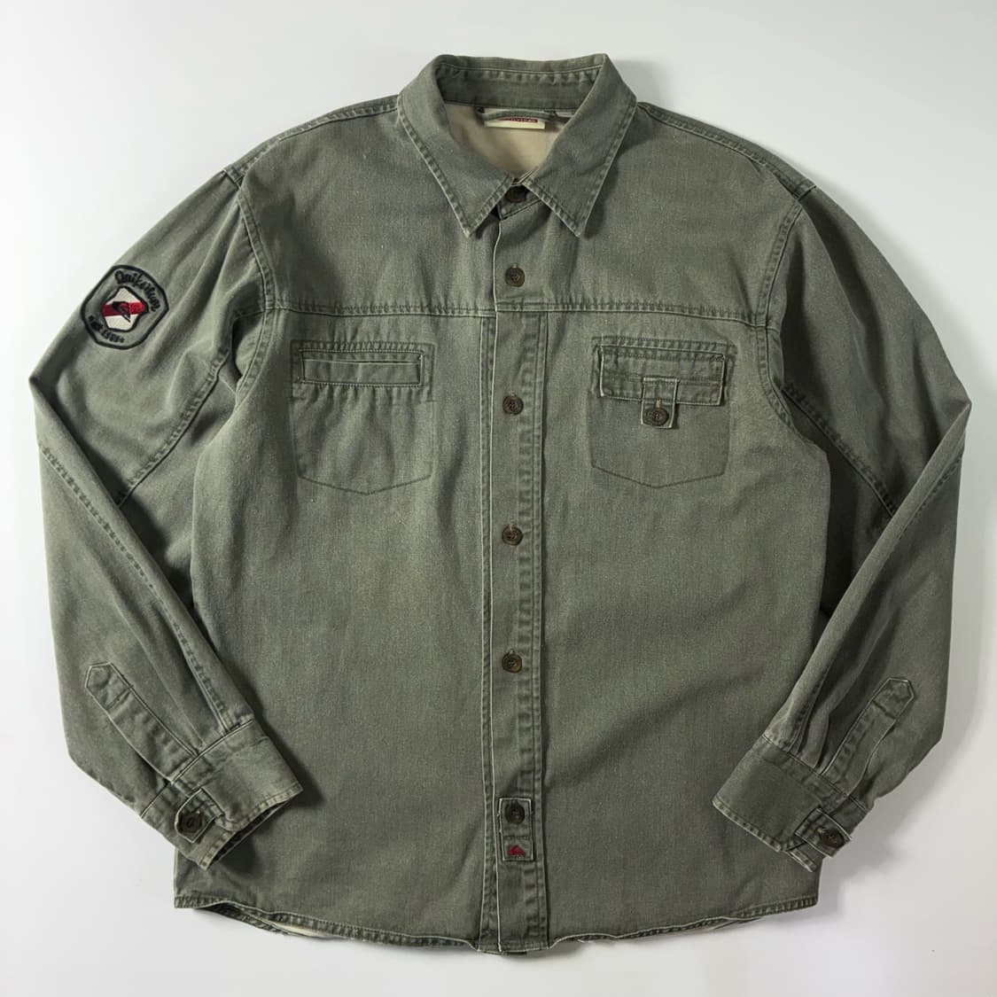 Quick silver  퀵실버 포켓 코튼 흑청 데님 셔츠  상품이미지1