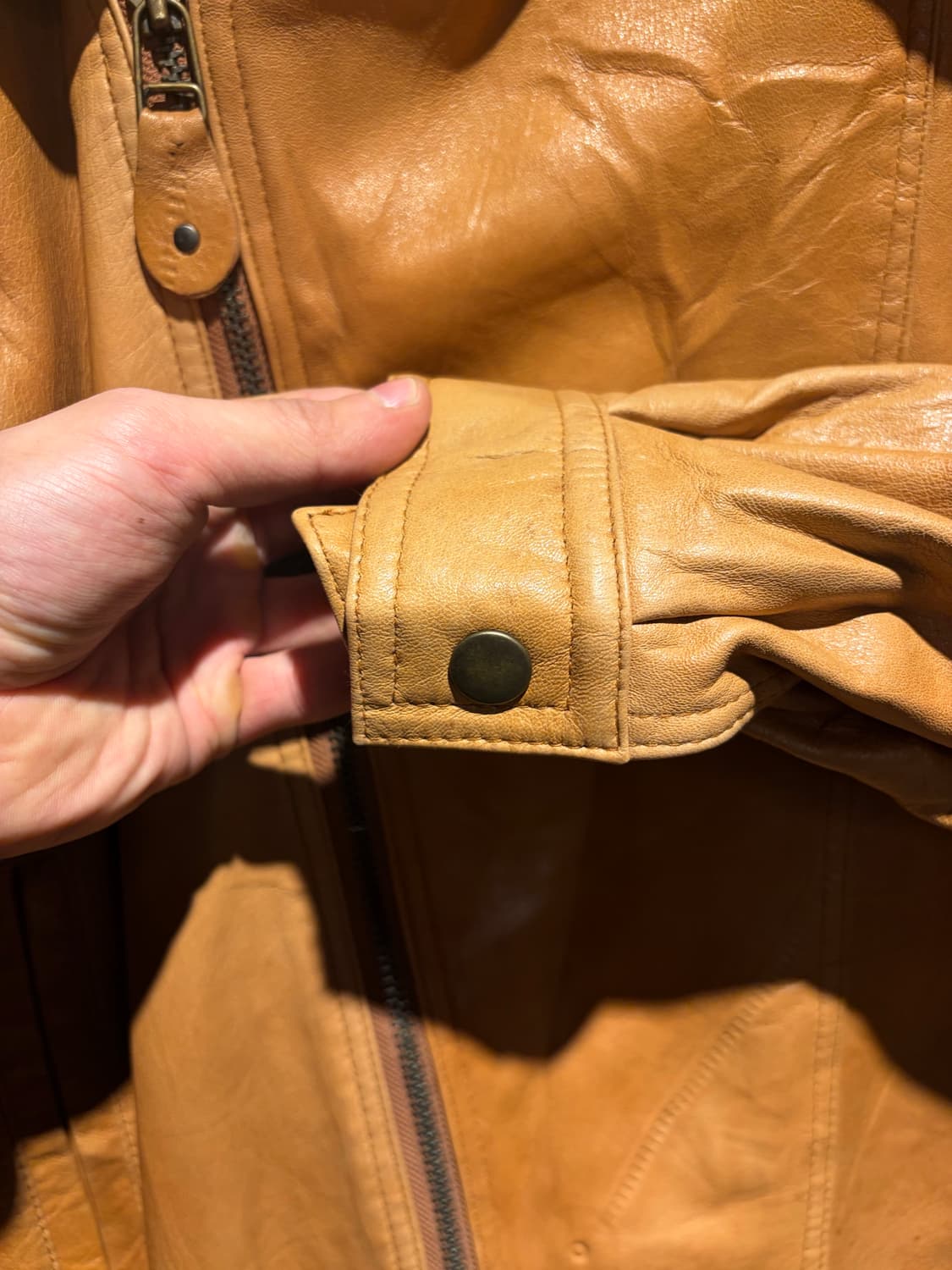 Camel double rider jacket /더블 라이더 바이커자켓 상품이미지9