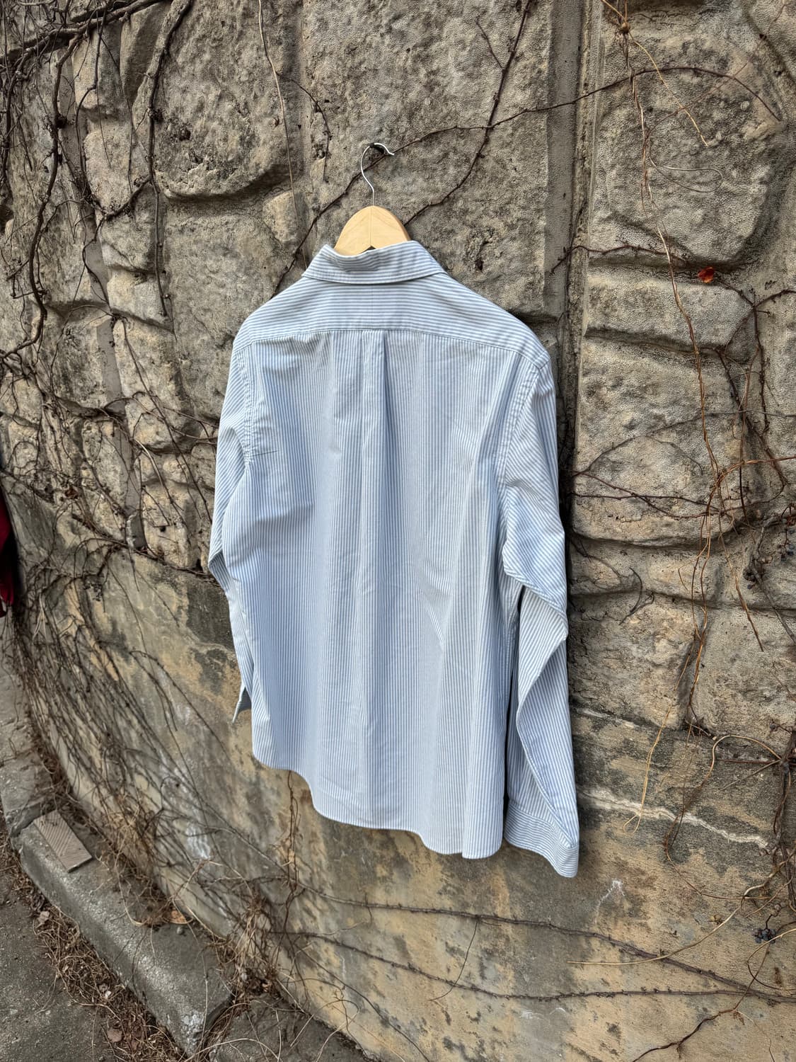 폴로 랄프로렌 빈티지 하늘색 스트라이프 클래식 핏 셔츠 L 상품이미지4