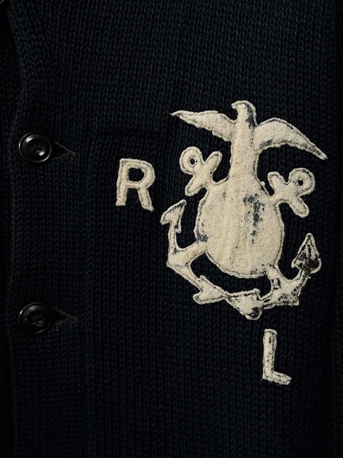 폴로 랄프로렌 인디고 Naval USN 헤비 코튼린넨 가디건 자켓 상품이미지6