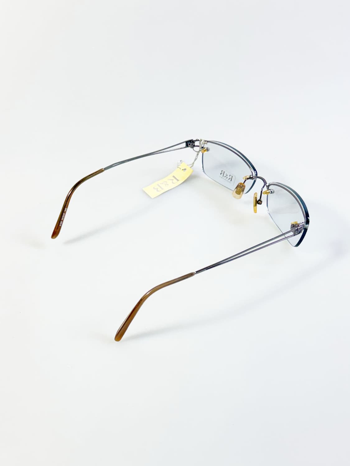 R&B EYEWEAR 무테 스퀘어 메탈 프레임 빈티지 안경 상품이미지4